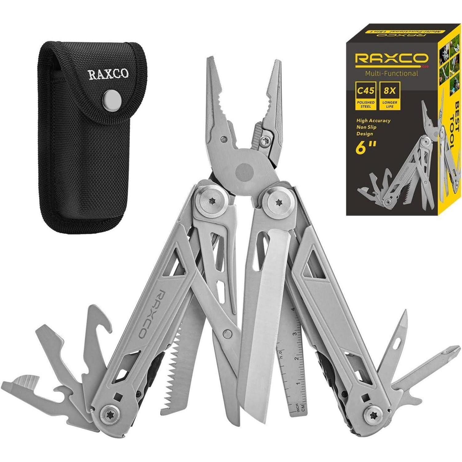 15-in-1 Multitool Zange Edelstahl Mit Nylontasche, Faltbar, Für Outdoor & Camping