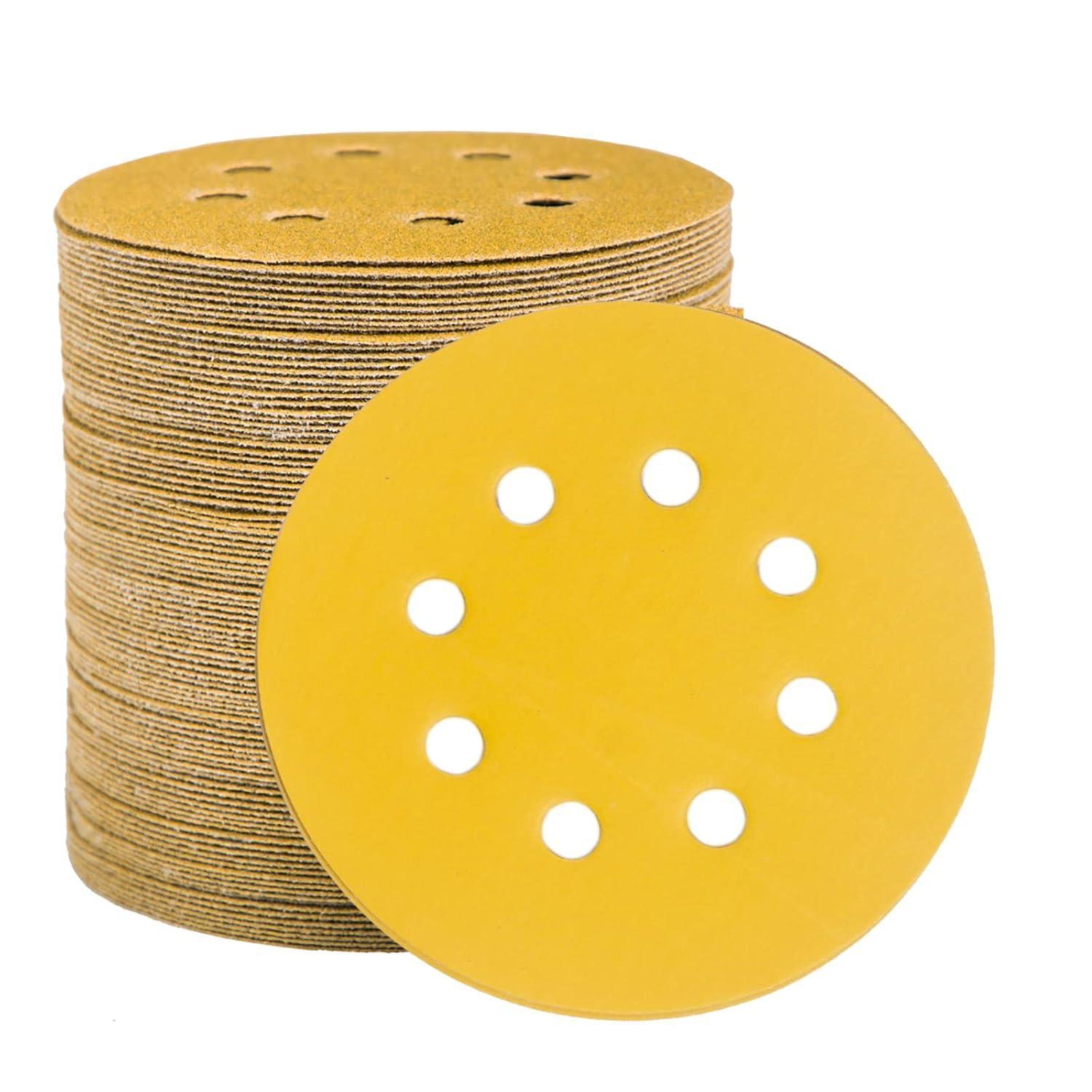 Schleifpapier 125mm Klett P800 8 Loch Für Exzenterschleifer 100 Stück