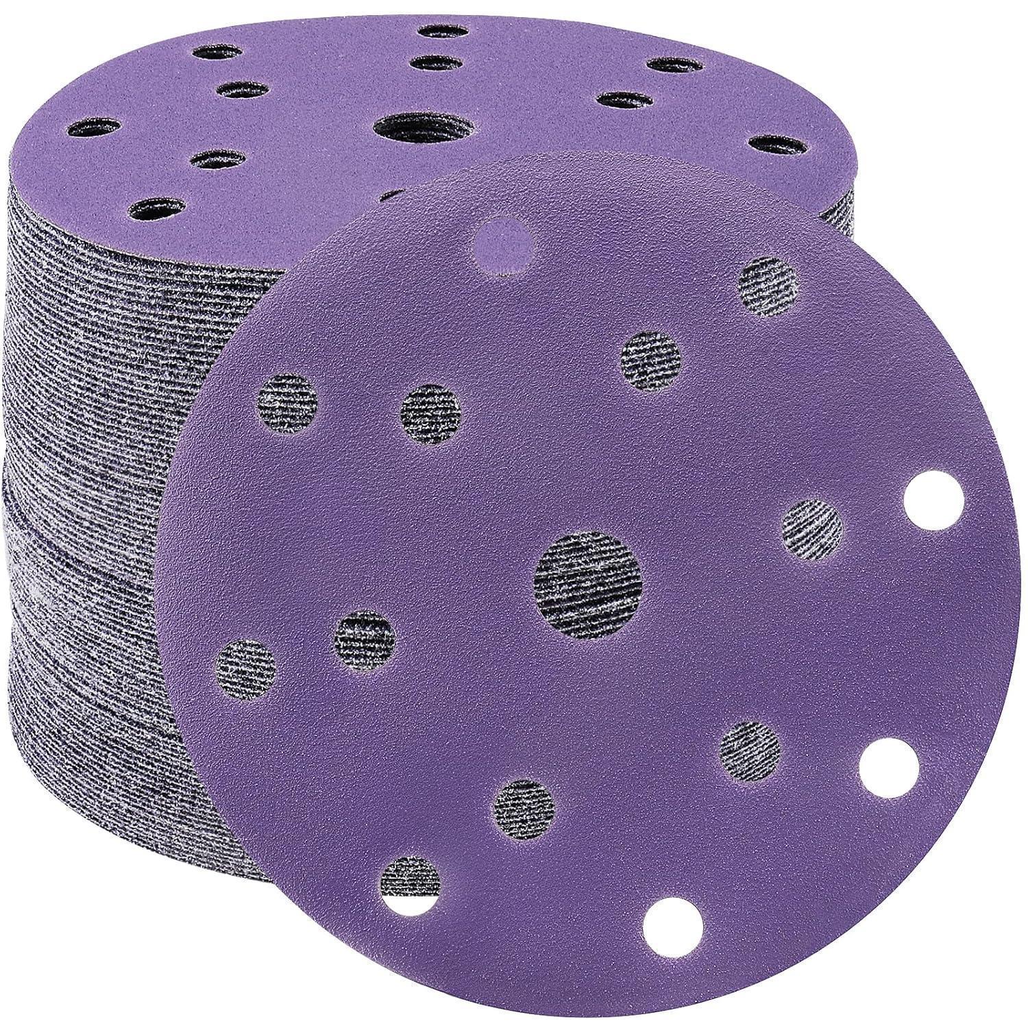 Schleifpapier 150mm Klett 240 Körnung 15 Loch Für Exzenterschleifer 50 Stück
