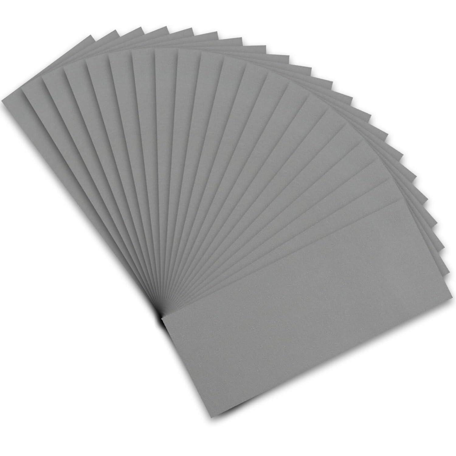 Schleifpapier 3000 Körnung, 21 Stück, Nass & Trocken, Für Auto, Holz, Metall, Glas