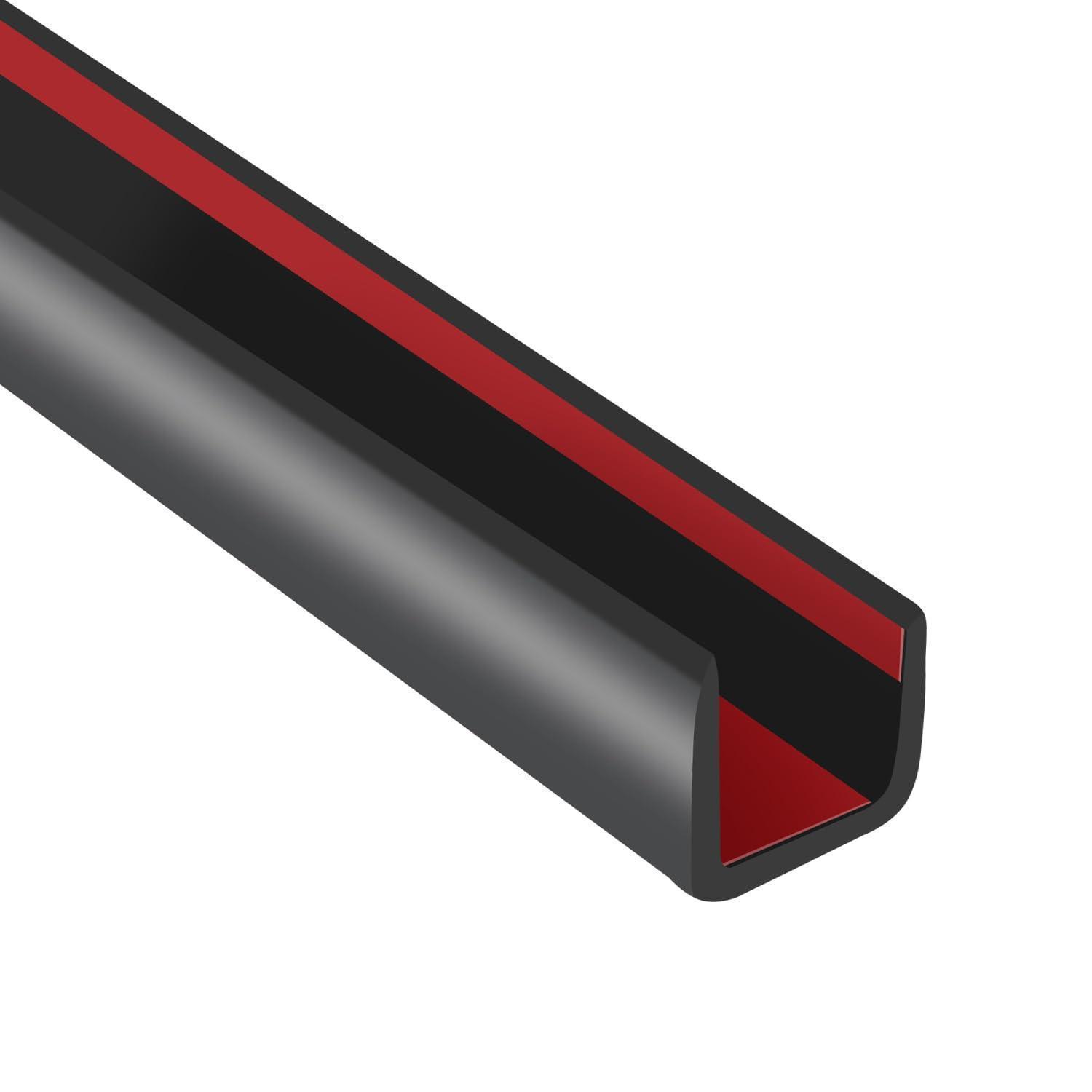 Selbstklebende Gummi-kantenverkleidung 10mm U-profil 6m