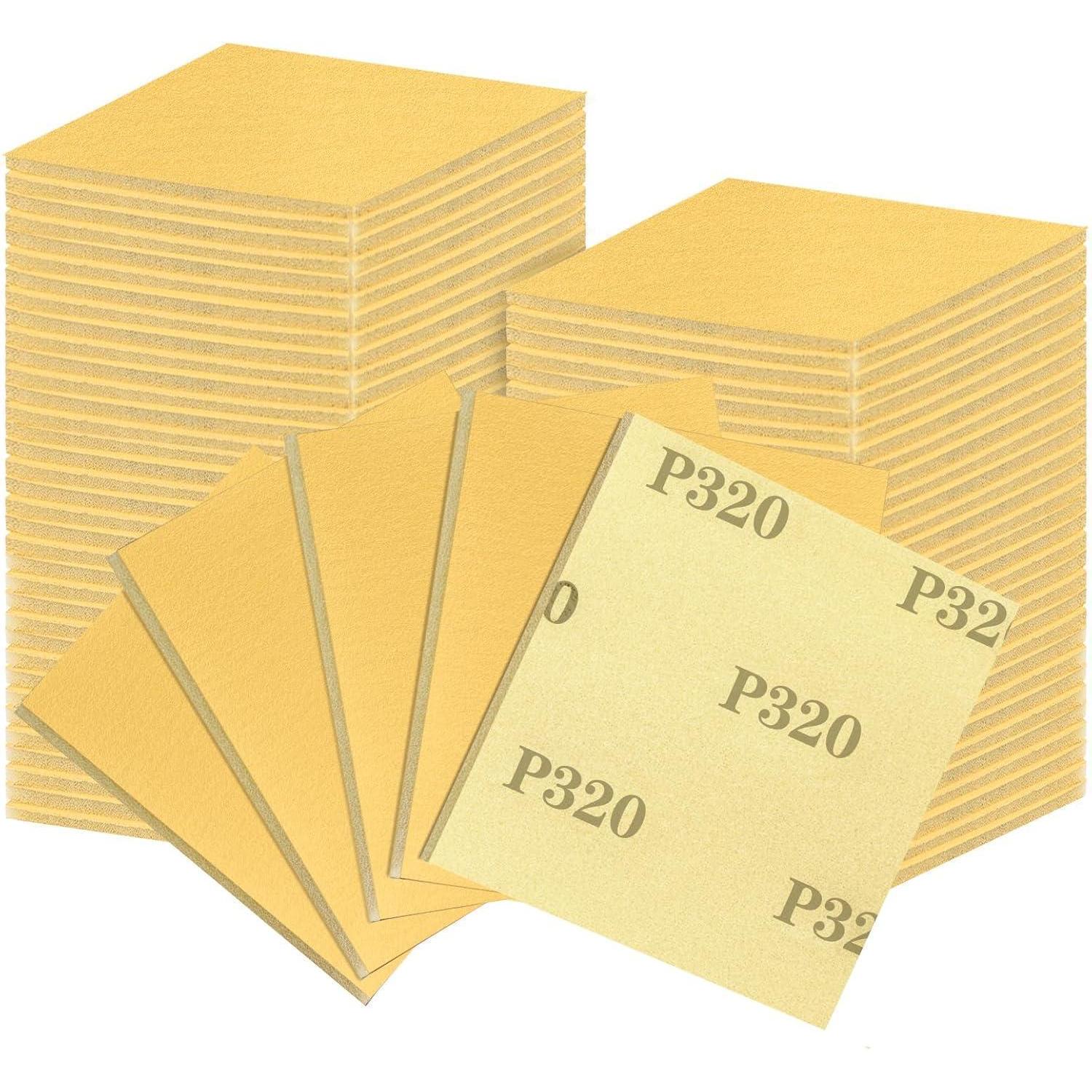 Schleifschwamm Set 18 Stück, P320 Körnung, Nass- & Trockenschleifen, Holz, Metall, Lack