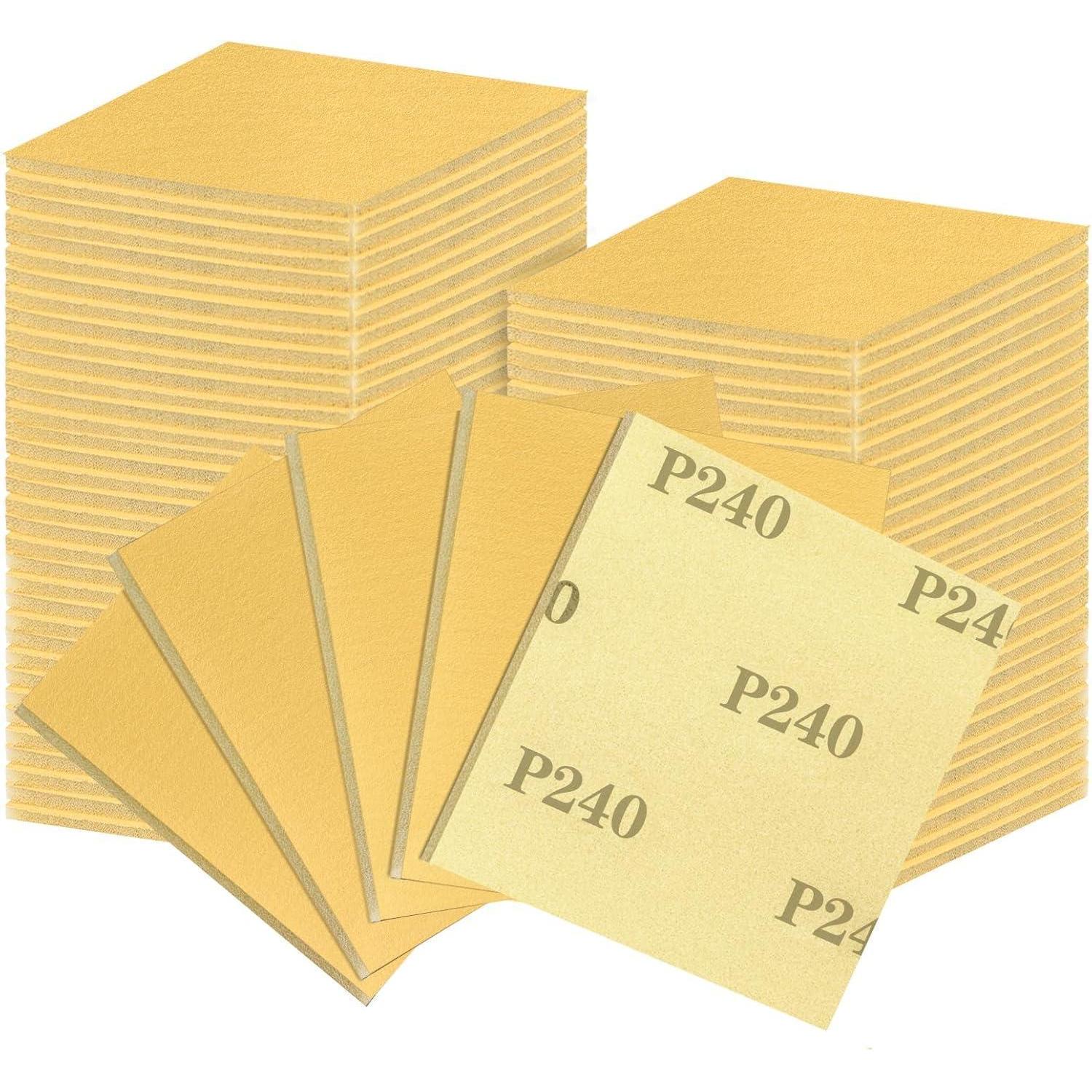 Schleifschwamm Set 18 Stück, 240er Körnung, Nass- & Trockenschleifen, Holz, Metall, Lack