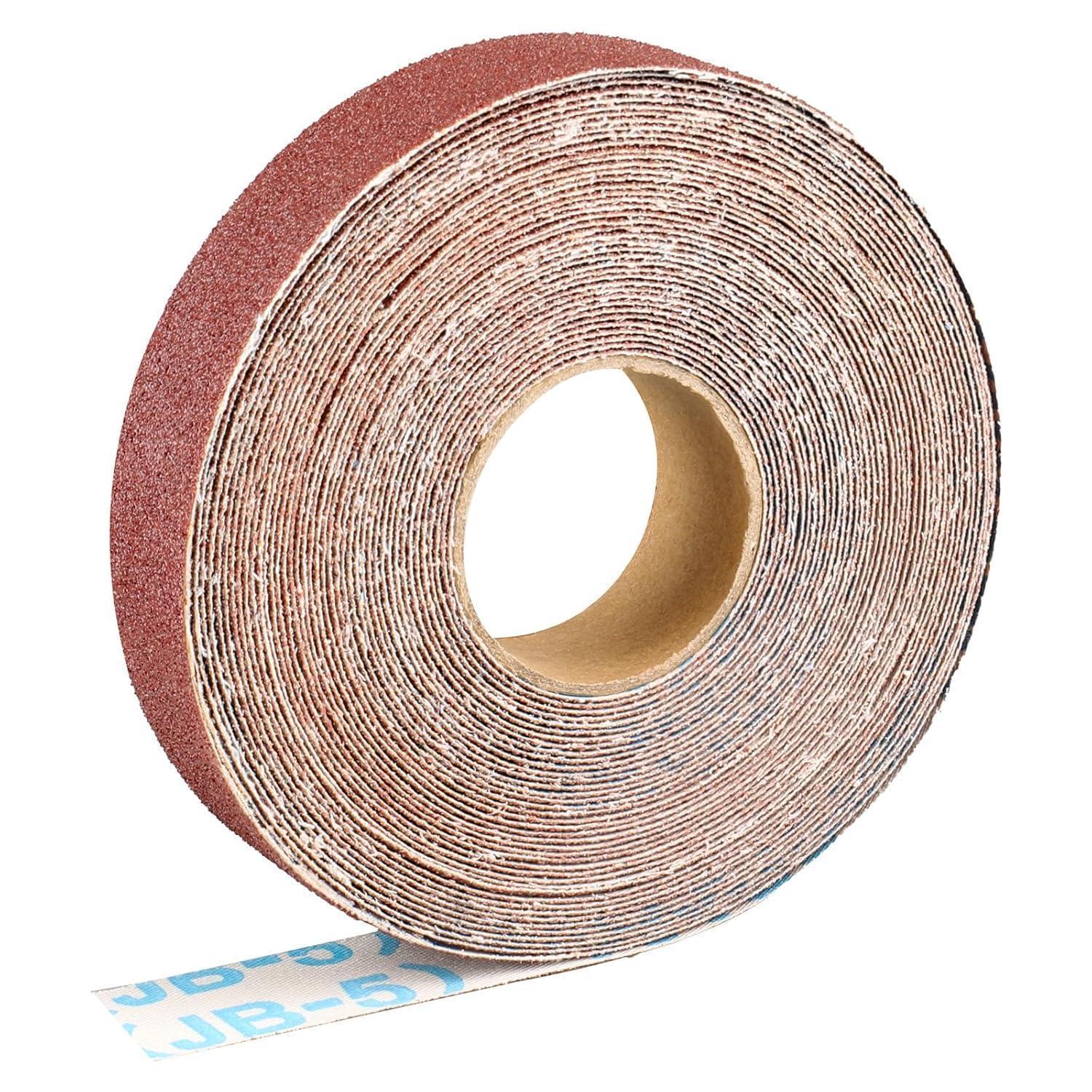 Schleifpapierrolle 2,5cm X 10m, Körnung 80, Aluminiumoxid, Für Holz & Metall