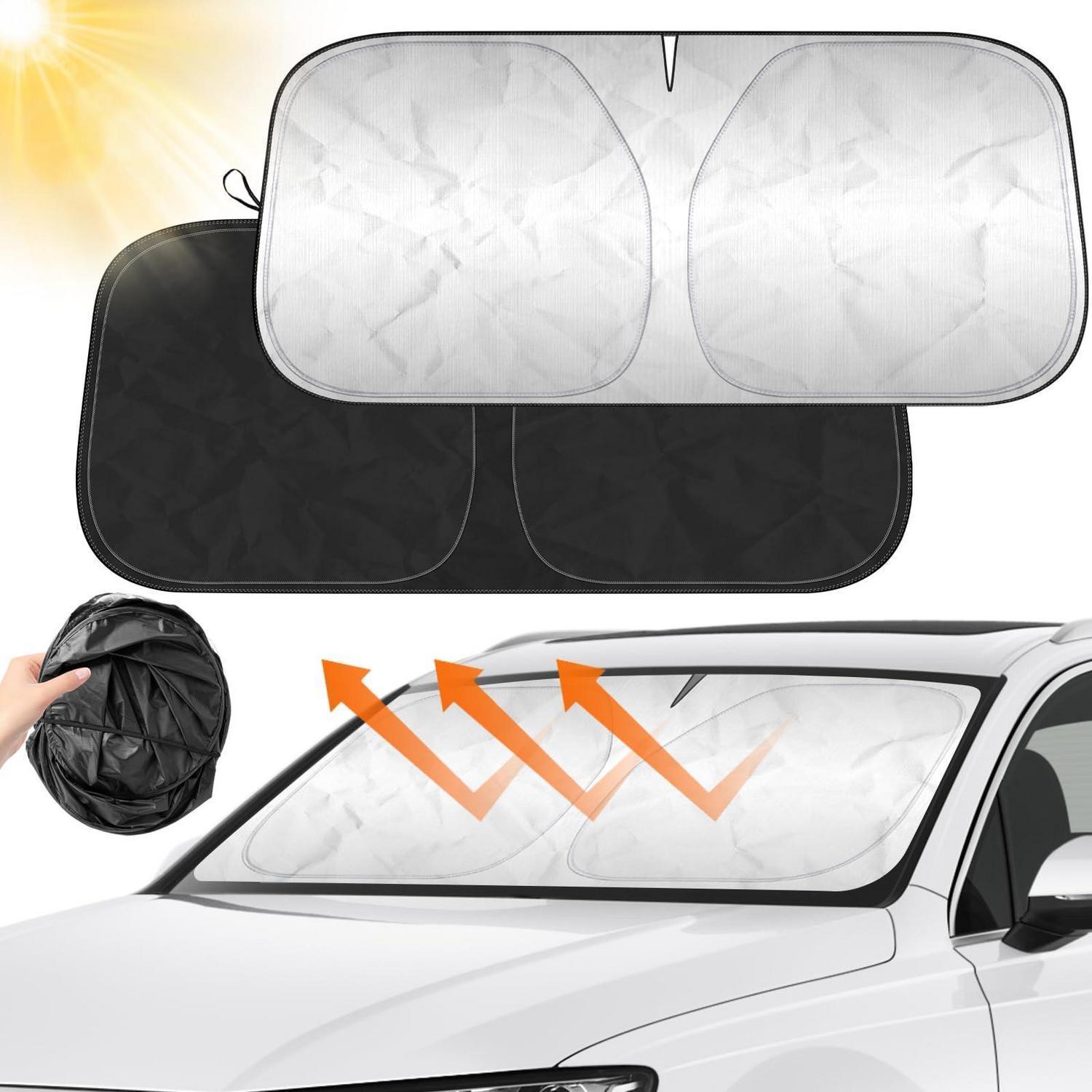 Sonnenschutz Frontscheibe Auto 142x80cm Uv-schutz Hitzeschutz Faltbar
