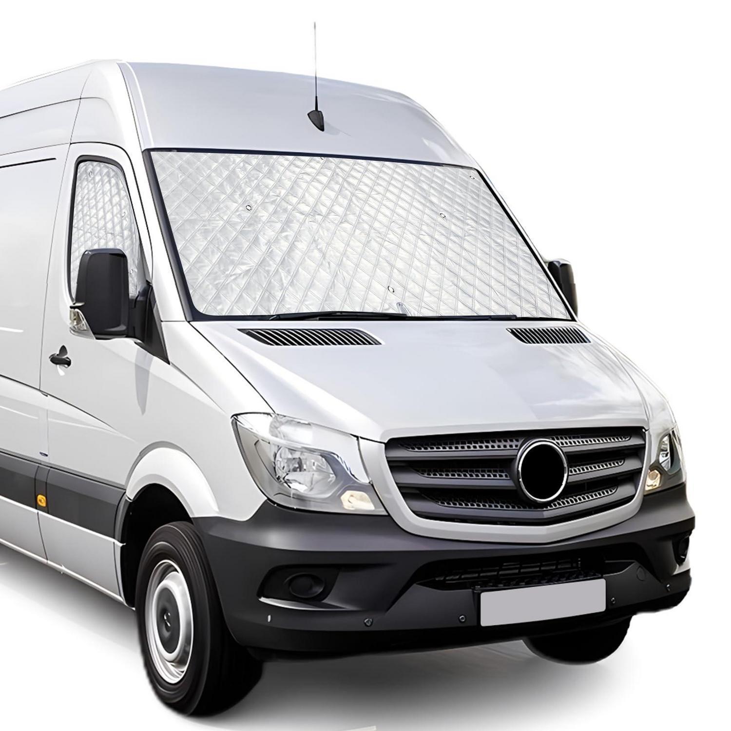 Sonnenschutz Frontscheibe Für Mercedes Sprinter 2006-2018, 100% Lichtblockend, Uv- & Frostbeständig