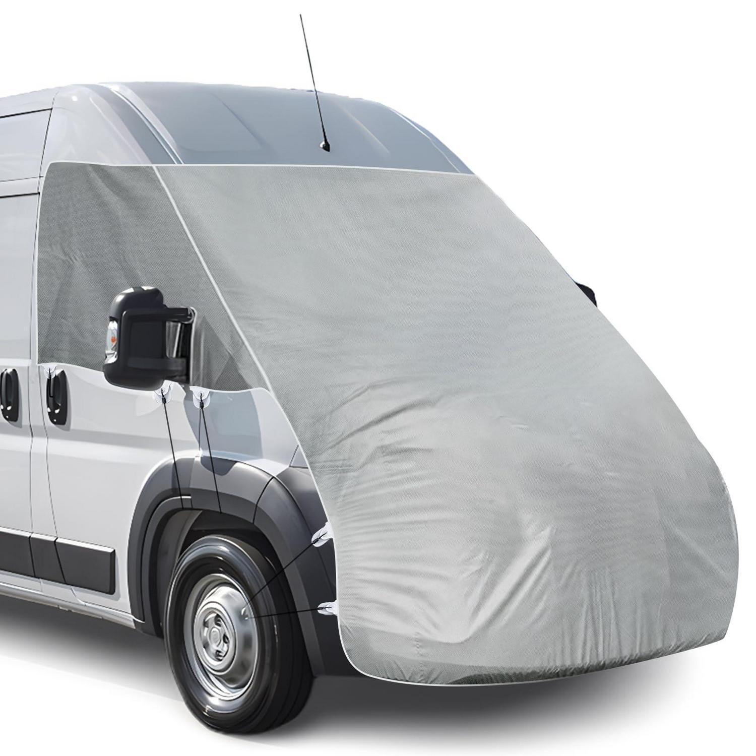 Wohnmobil Sonnenschutz Thermomatte Für Fiat Ducato 2006-2023, Ganzjahresabdeckung, Grau