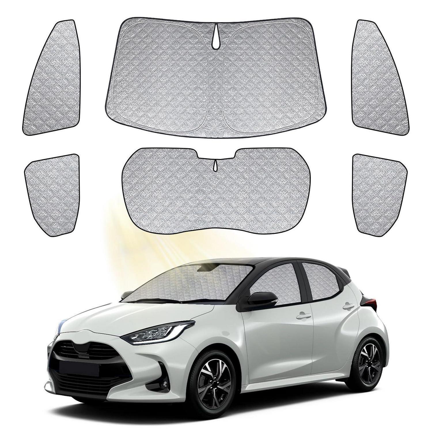 Sonnenschutz Set 6-teilig Für Toyota Yaris Xp210 (2020-2026) Mit Tasche