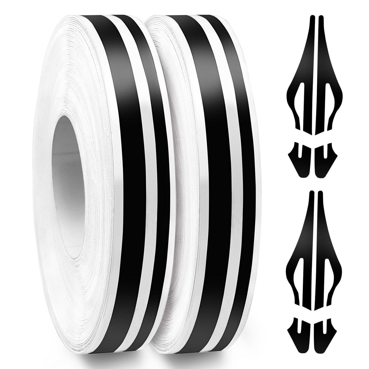 Zierstreifen Chrom Silber 19,6m Selbstklebend 5mm+2.5mm+2.5mm Für Auto & Motorrad
