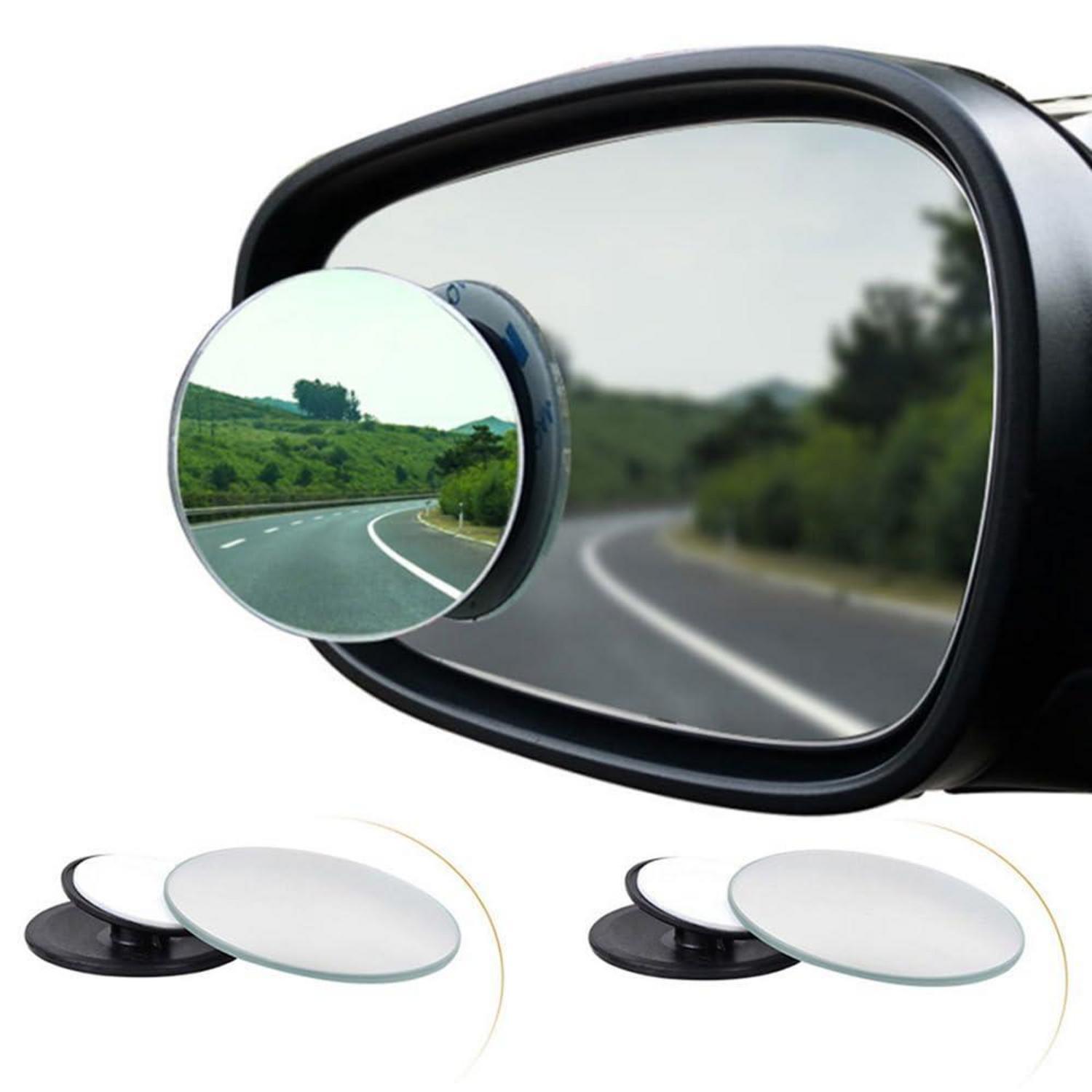 Toter Winkel Spiegel 2er Set 5cm Rund 360° Verstellbar Hd Weitwinkel Für Autos