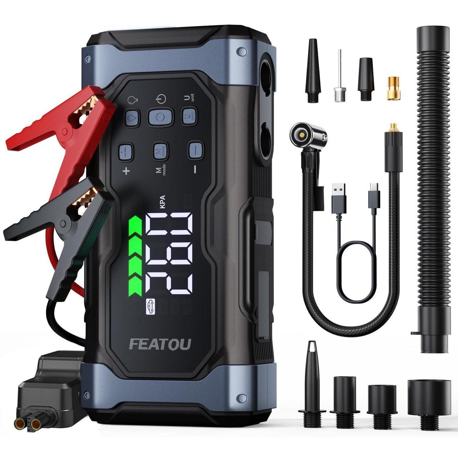 Starthilfe Powerbank 7000a Mit 150psi Luftkompressor & 30w Schnellladung