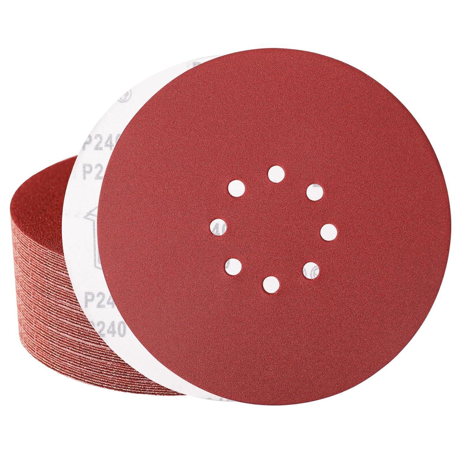 Schleifpapier 225mm Klett 8 Loch P240, 50 Stück