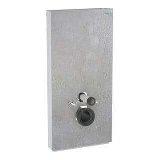 Geberit Wand-WC-Modul Monolith Plus Bauh. 101cm, Fr. Steinz. Beton, S. Alu