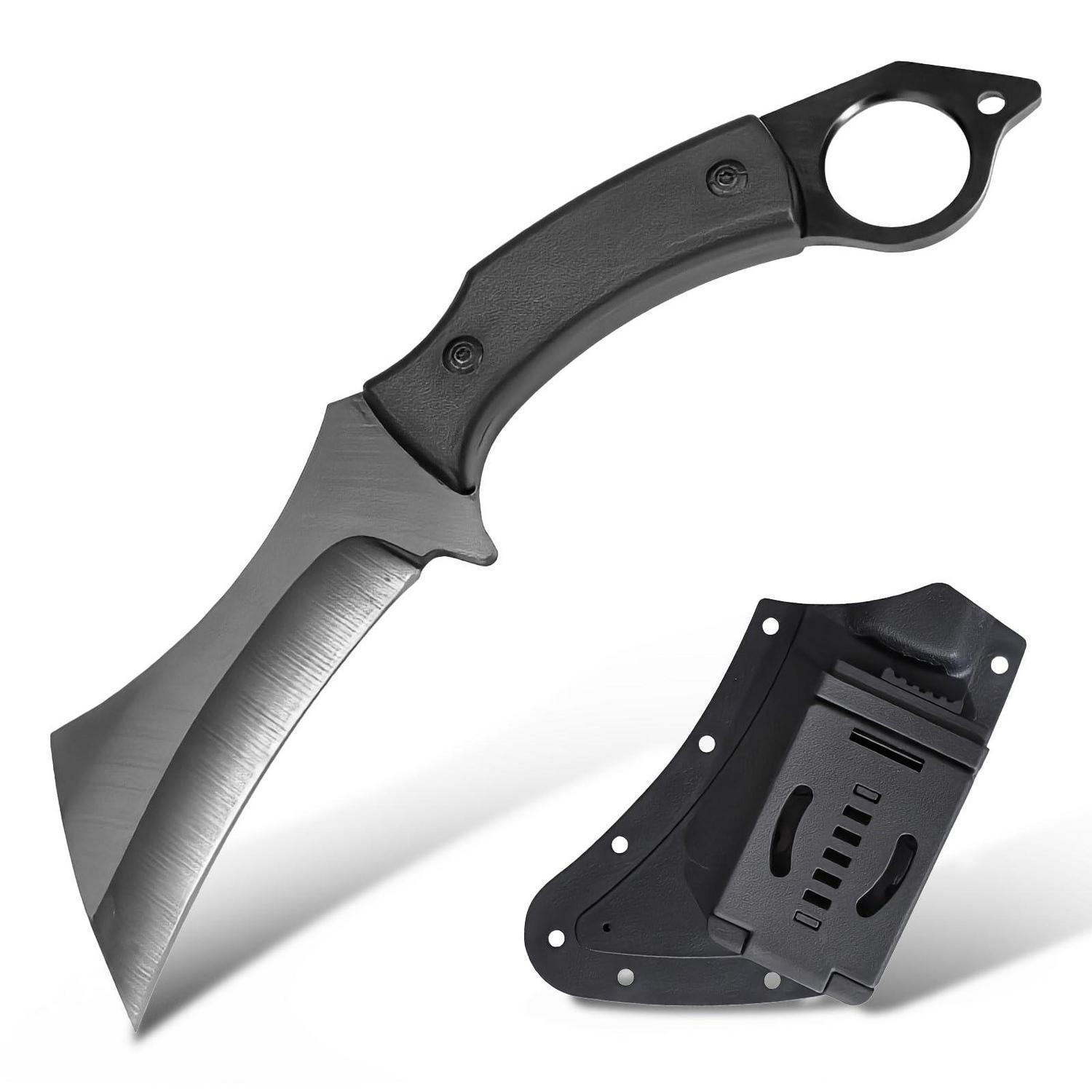 Outdoor Jagdmesser Mit Kydex Scheide, Full Tang Taschenmesser, Gürtelmesser Für Camping