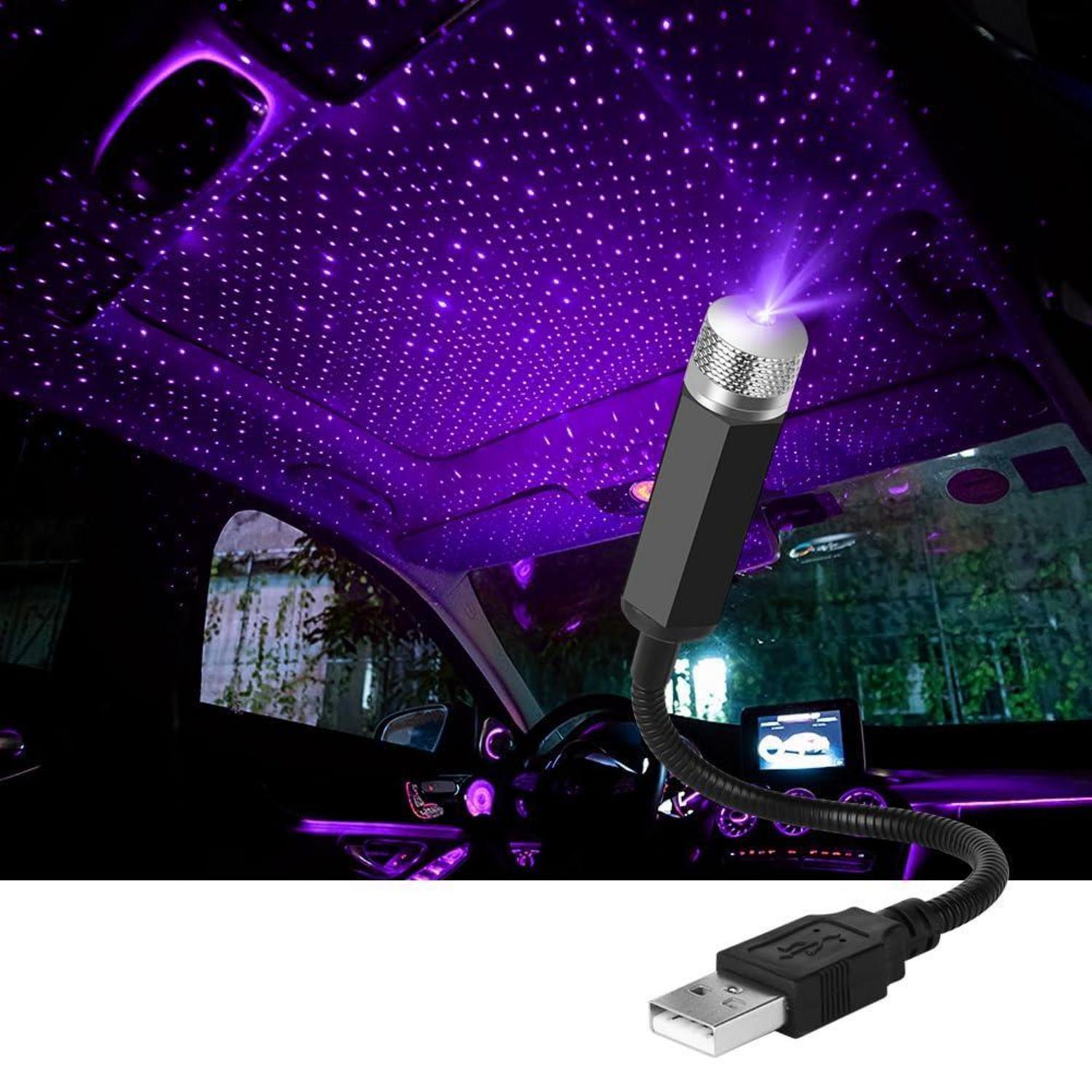 Led Sternenhimmel Projektor Für Auto & Zuhause, Usb, Biegbar, Lila-blau