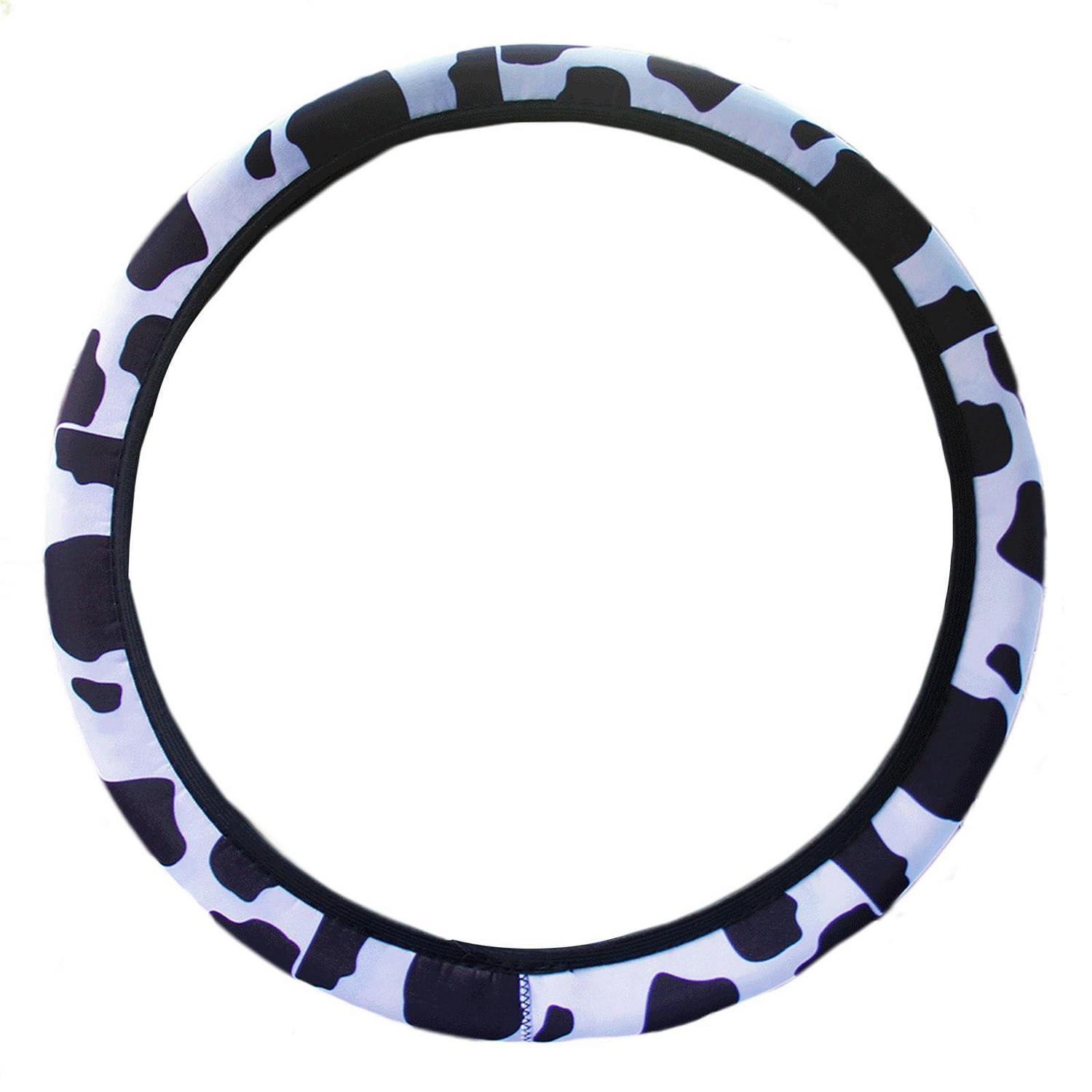 Lenkradhülle Kuh-muster Neopren Für 37-39 Cm Lenkräder, Schwarz-weiß