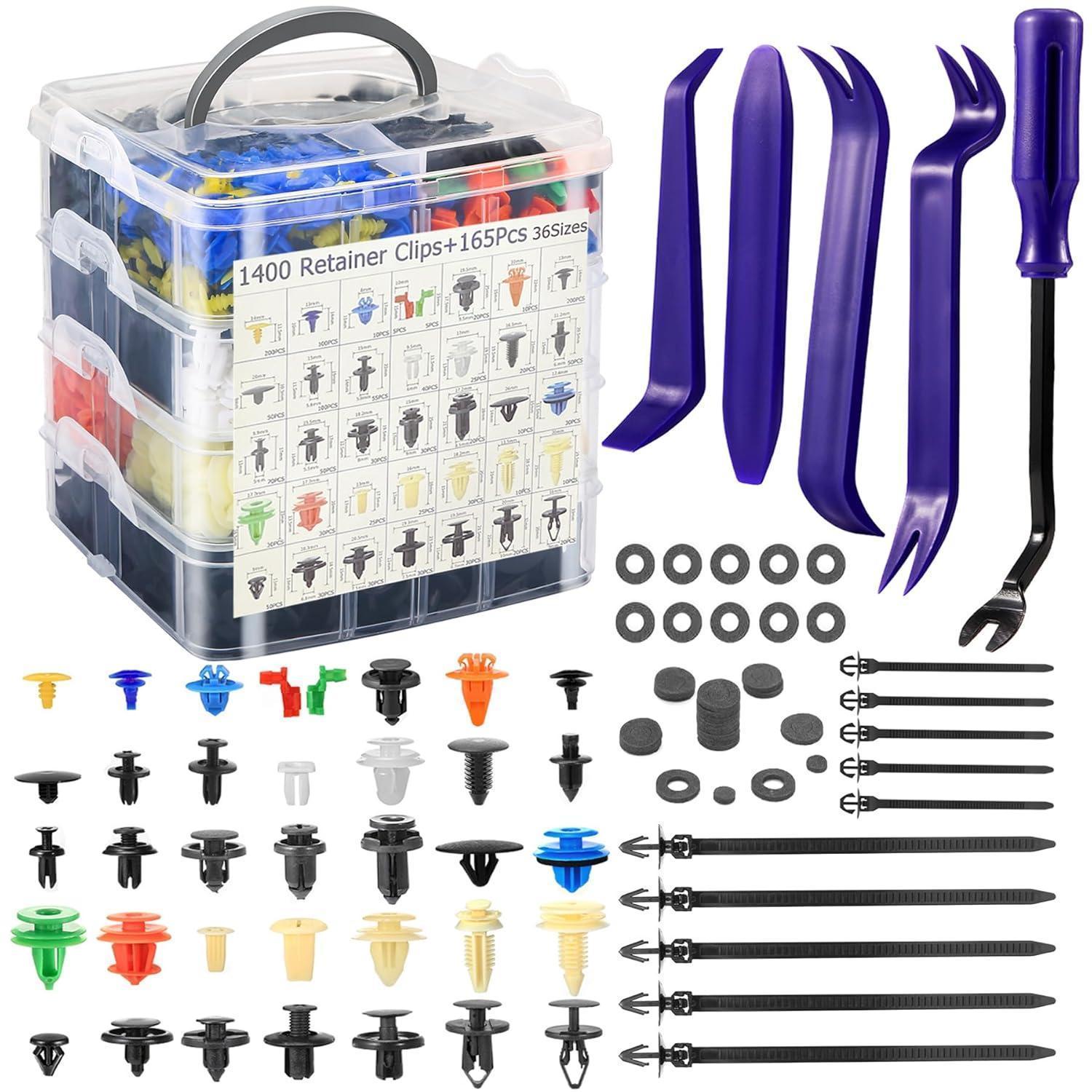 Autobefestigungsclips 1565 Teile Universal Set Mit Werkzeug