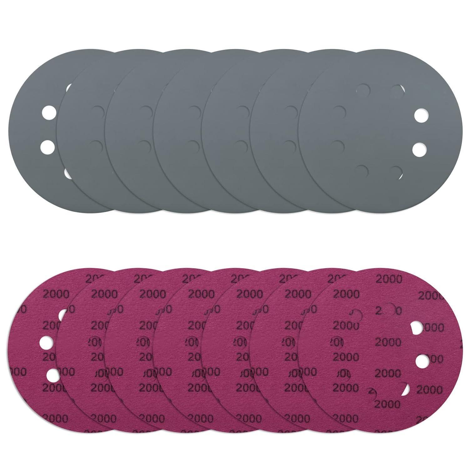 Schleifpapier 125mm Klett P2000 Nass/trocken 70 Stück