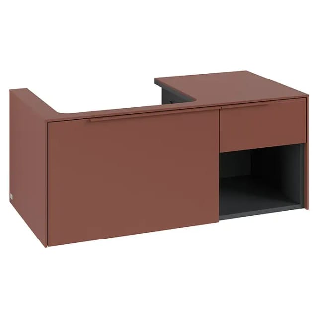 V&B Waschtischunterschrank Beck. li Subway 3.0 100,1x42,25x51,6cm, o LE/Gr mon., wine r