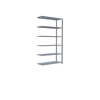 Schulte Anbauregal Steckregal MULTIplus150 2000 x 750 x 600 mm 5 Fachböden Kreuzstrebe verzinkt