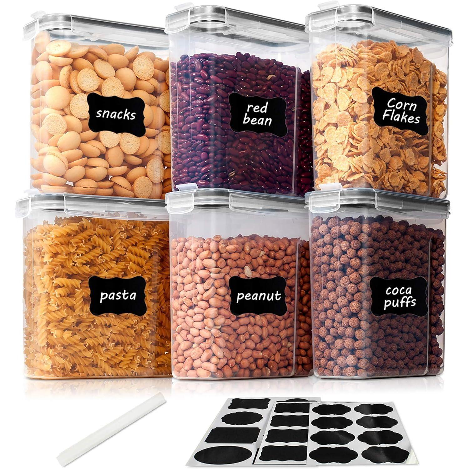 Vorratsdosen Set 2.5l Luftdicht Bpa-frei Kunststoff Mit 24 Etiketten Für Küche