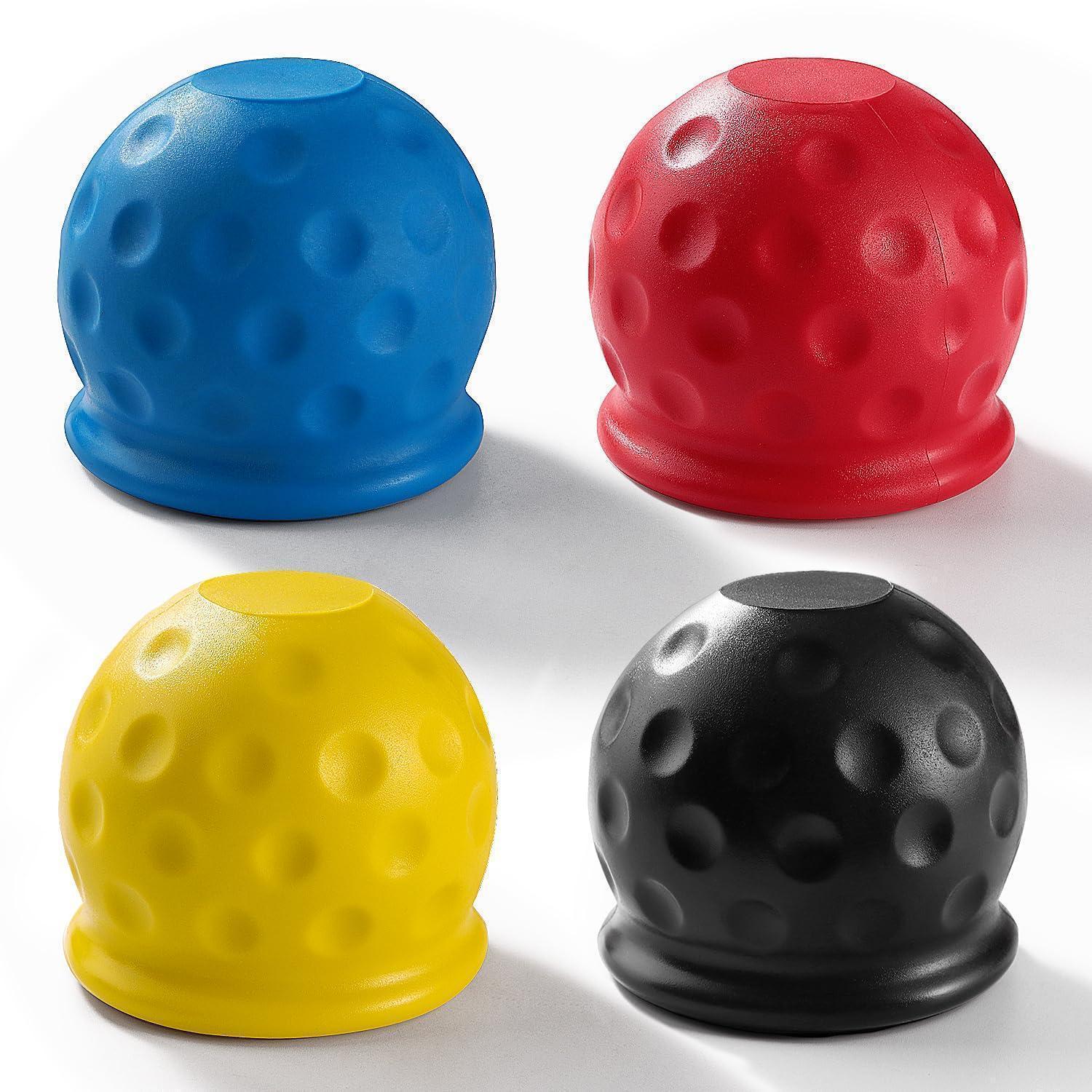 4x Anhängerkupplungs-kugelschutzkappe 50mm Gummi Für Anhänger Lkw Auto