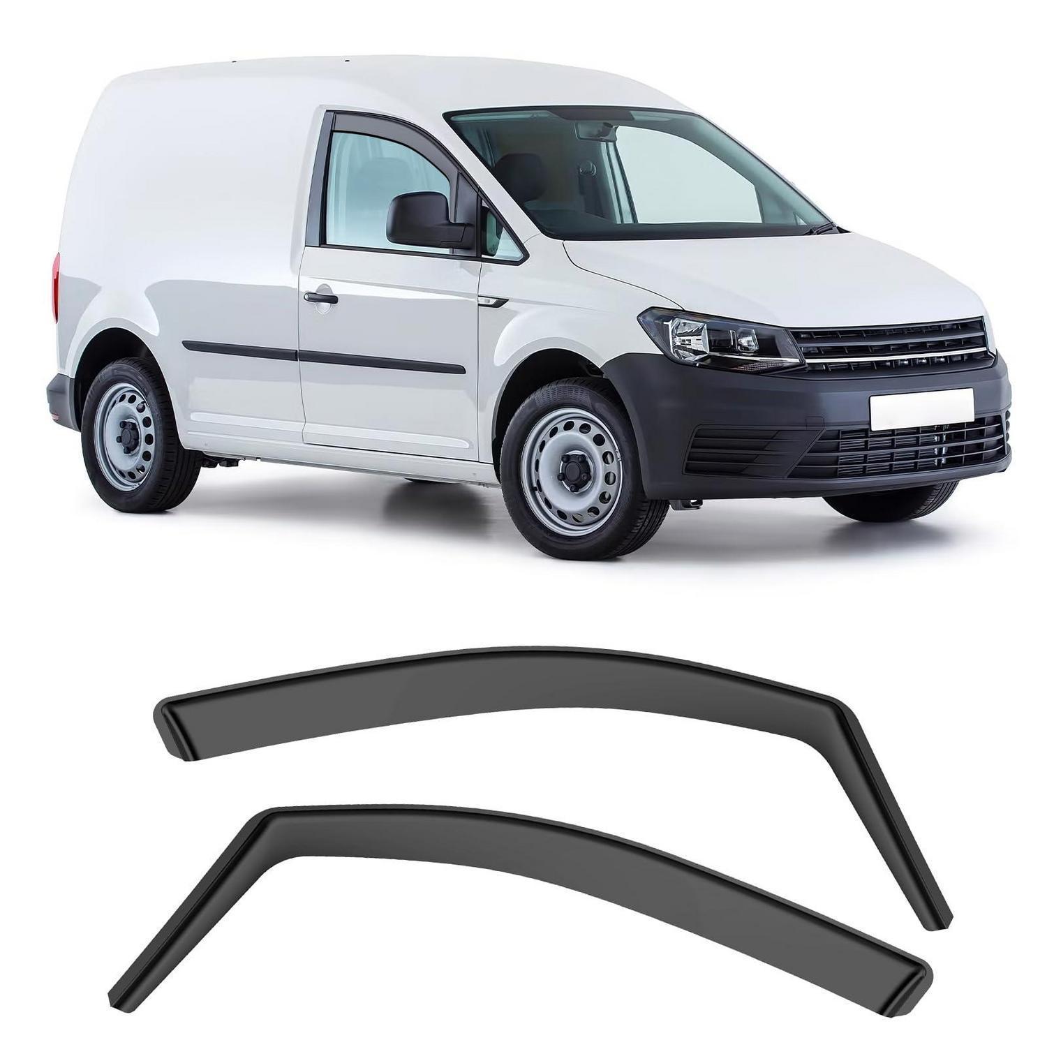 Windabweiser Für Vw Caddy 2005-2018, Regenabweiser Vorne, 2 Stück, Schwarz