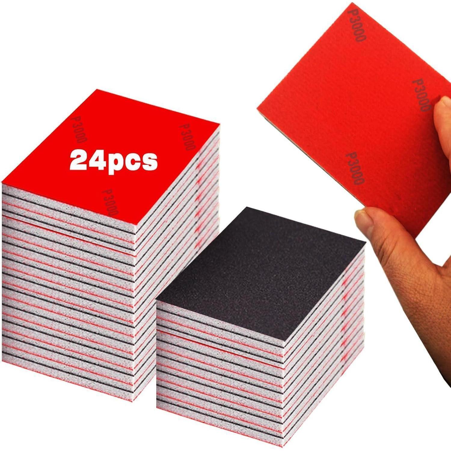 Schleifschwamm Set P800 24 Stück Nass Trocken Schleifblock Für Holz Metall Farbe Möbel