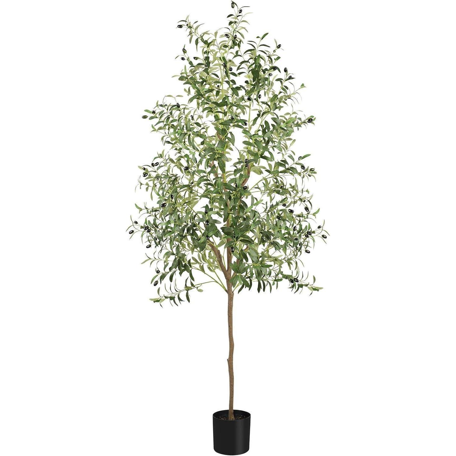 Künstlicher Olivenbaum 210cm Mit Früchten, Kunstpflanze Für Innenbereich
