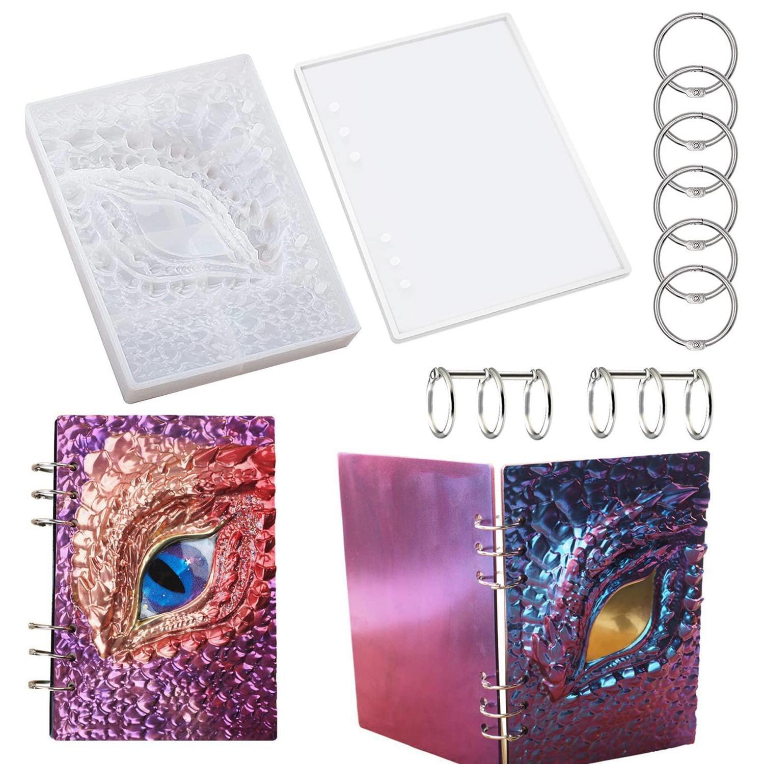 Silikonform Für Notizbuchhüllen, Drachenauge & A5, Resin Gießform Set