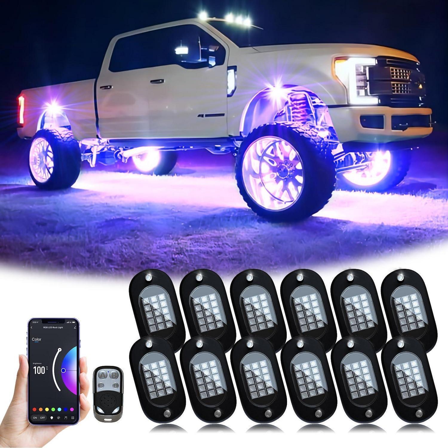 Rgb Led Rock Lichter 12er Set Mit App-steuerung & Musikmodus