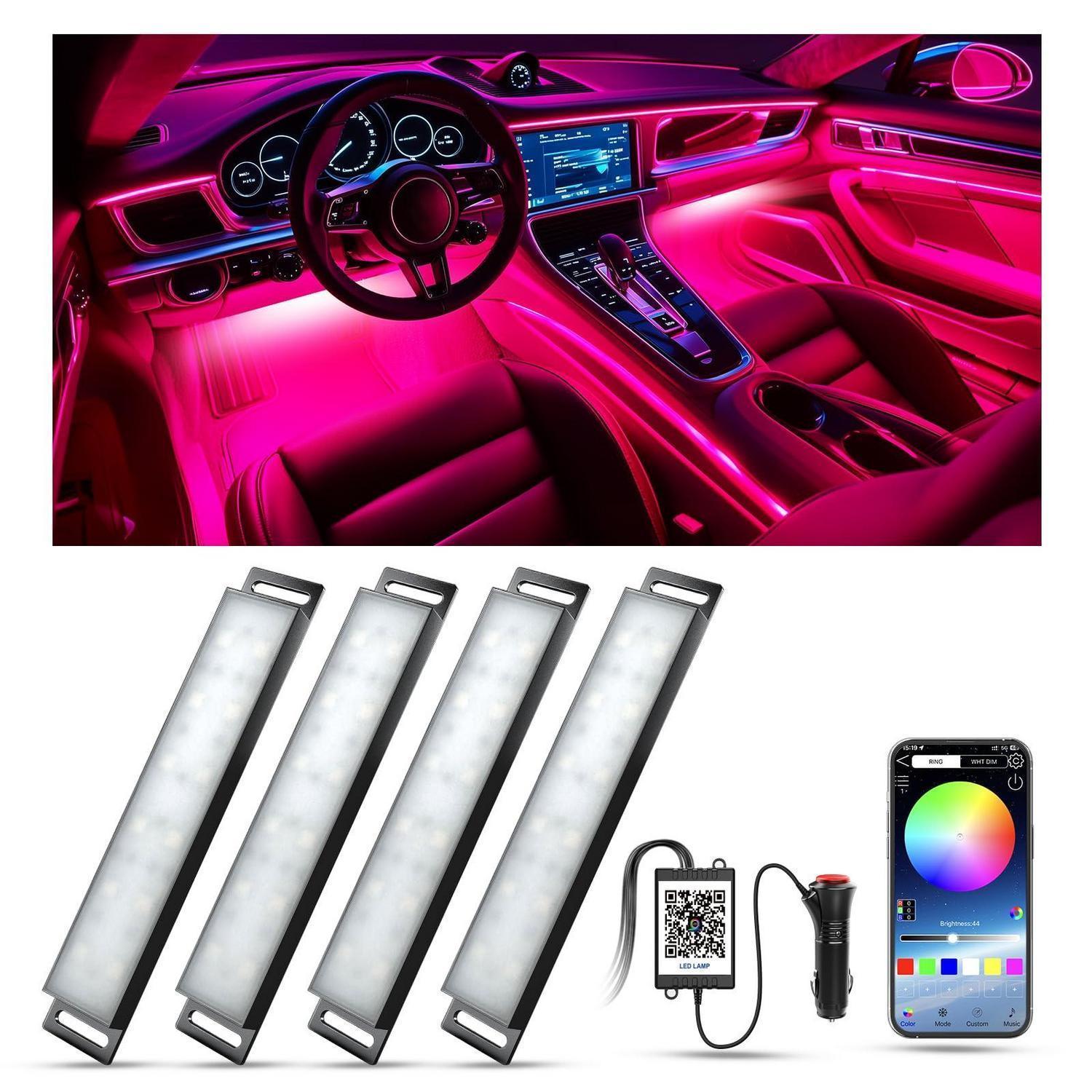 Auto Innenbeleuchtung Rgb Led Mit App-steuerung, Musikmodus, 16 Mio. Farben