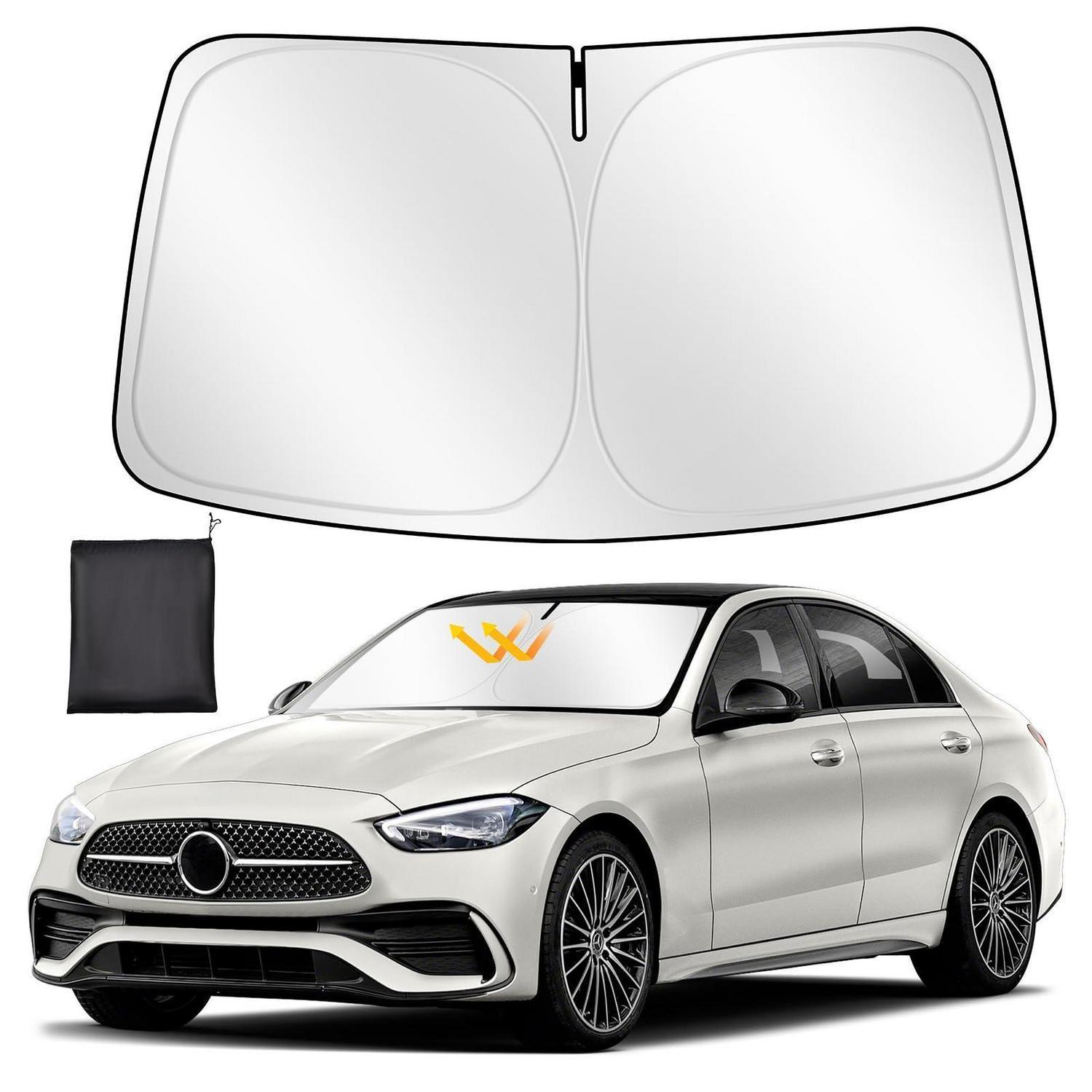 Sonnenschutz Frontscheibe Für Mercedes C-klasse 2014-2021, Faltbar, Uv-schutz