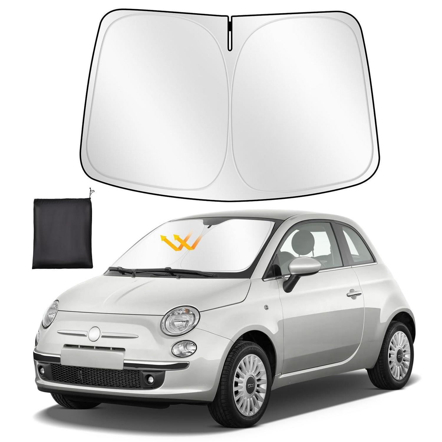 Sonnenschutz Frontscheibe Für Vw Fiat 500 (2014-2020) - Uv-schutz & Kühlung