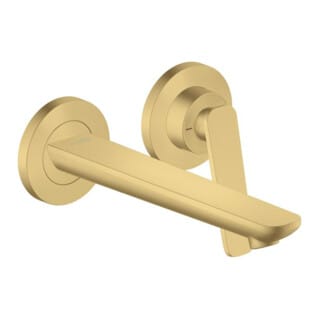 hansgrohe 2-Loch-Waschtischarmatur Wand UP Axor Citterio C mit Auslauf 195 mm BGO