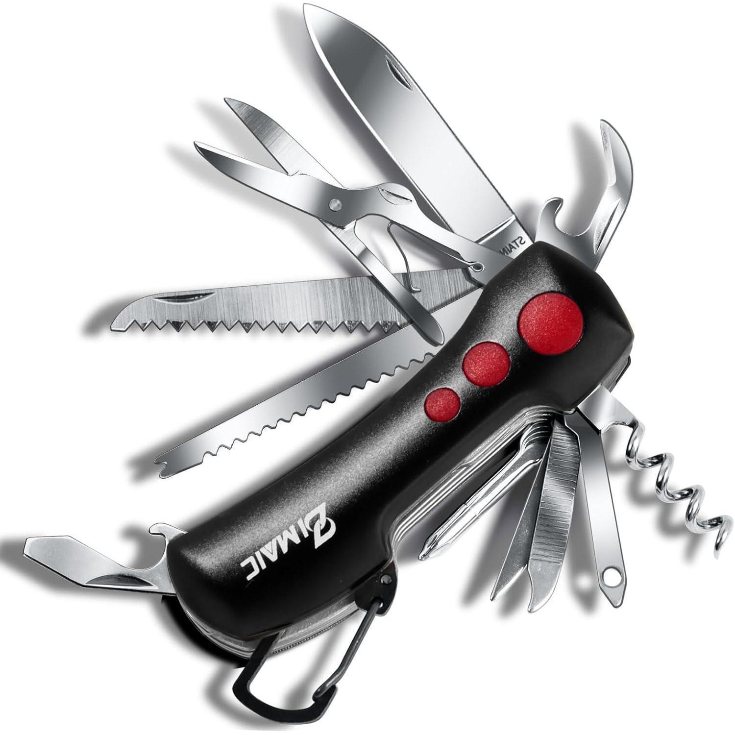 Multitool Taschenmesser 15 Funktionen Edelstahl Wasserdicht Für Camping Outdoor Notfälle