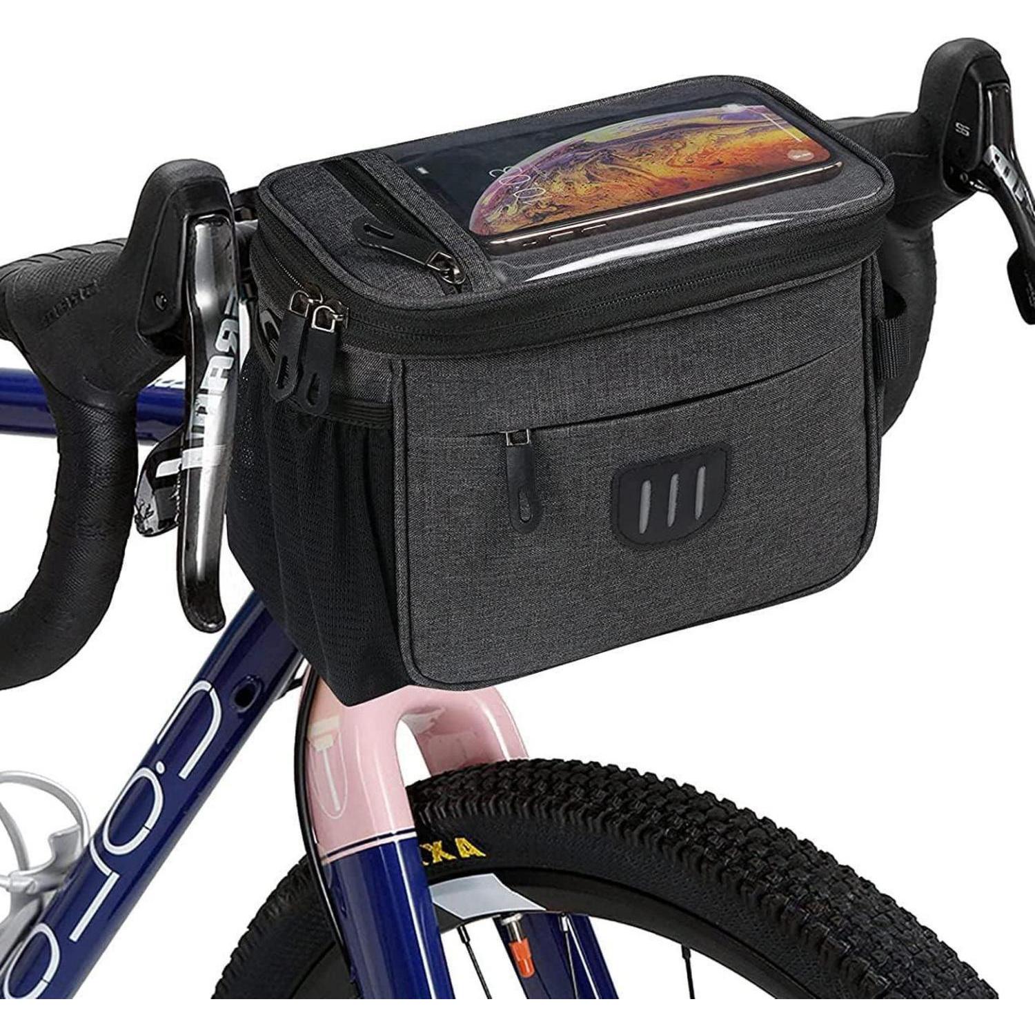 Fahrradkorb Vorne 6l Wasserdicht Mit Touchscreen Für Smartphones Bis 6,5 Zoll