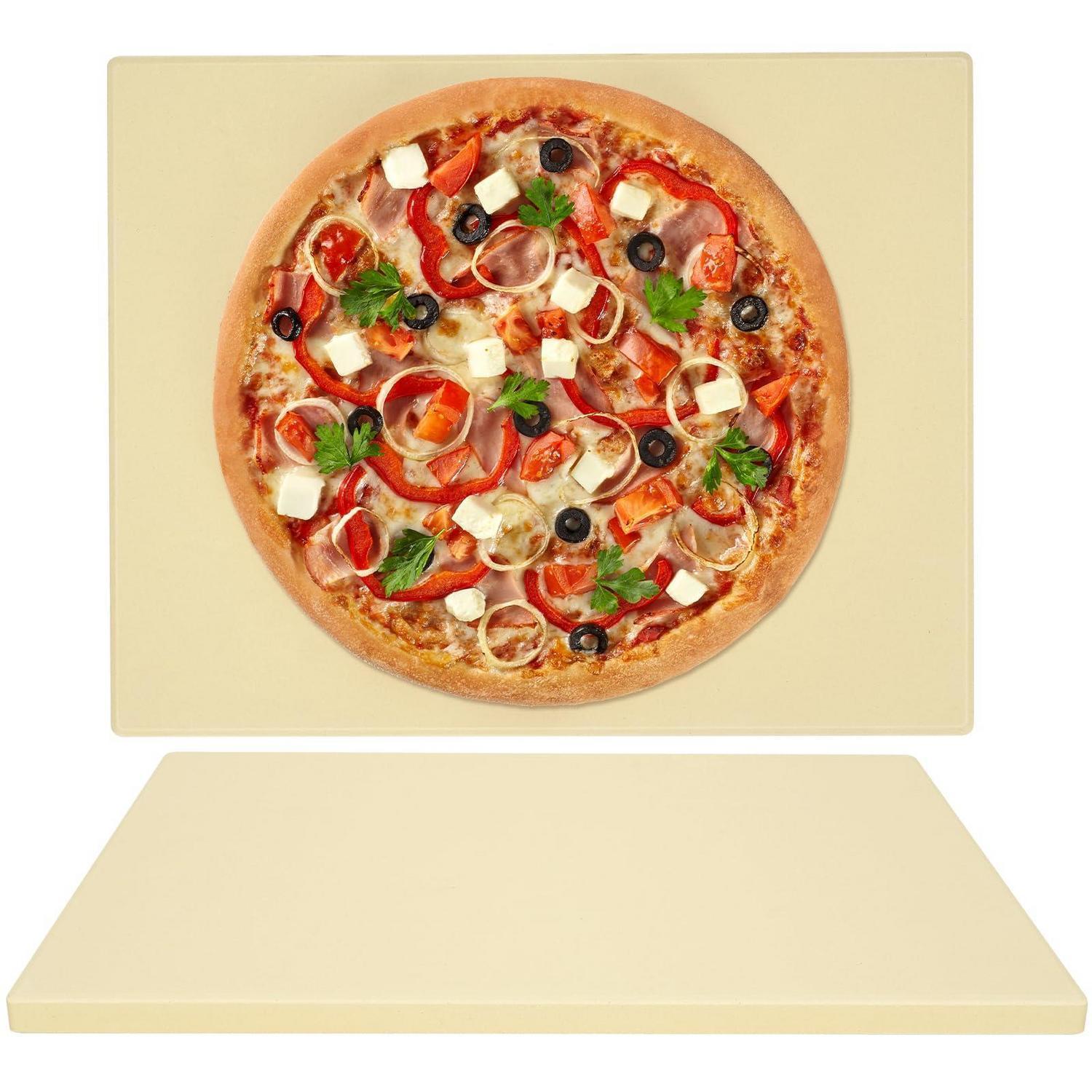 Pizzastein 38x30 Cm Cordierit Für Ofen & Grill, Knusprige Kruste