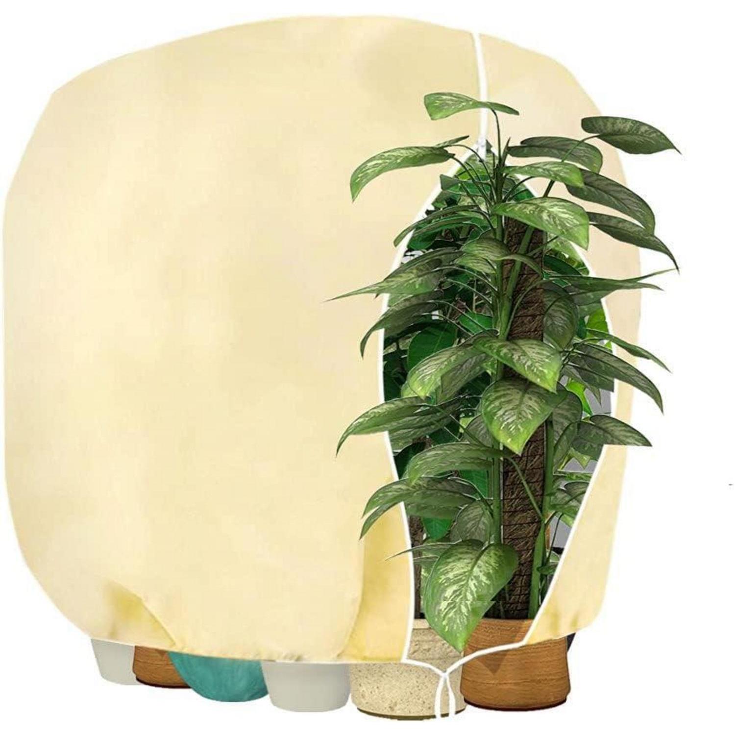 Pflanzenschutzhaube Mit Reißverschluss, Atmungsaktiv, Reißfest, 160x240cm Beige