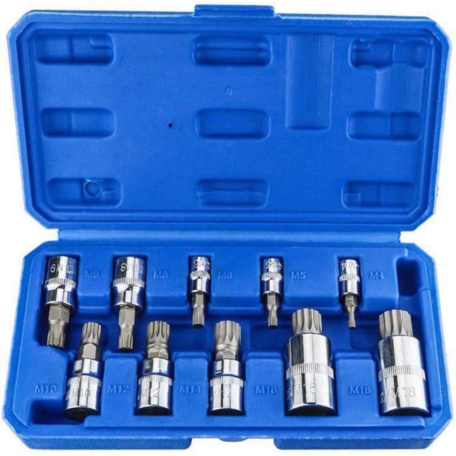 Vielzahn Nuss Satz 10tlg Xzn M4-m18 Chrom-vanadium & S2 Stahl Mit Box