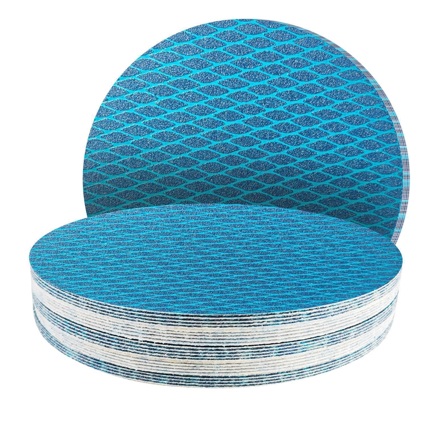 25x 180mm Klett Schleifpapier, Körnung 60-240, Für Exzenterschleifer