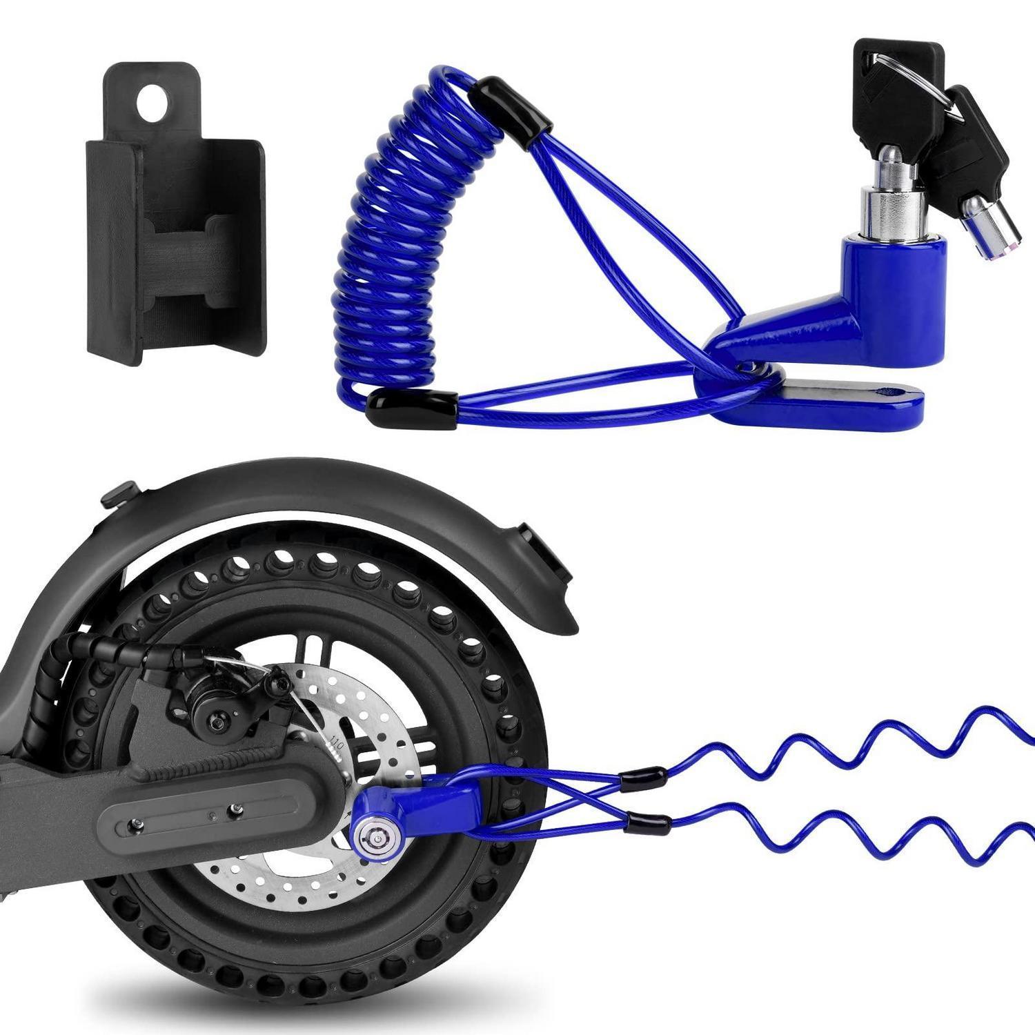 Diebstahlsicheres Bremsscheibenschloss Für E-scooter & Fahrräder Mit Erinnerungsseil