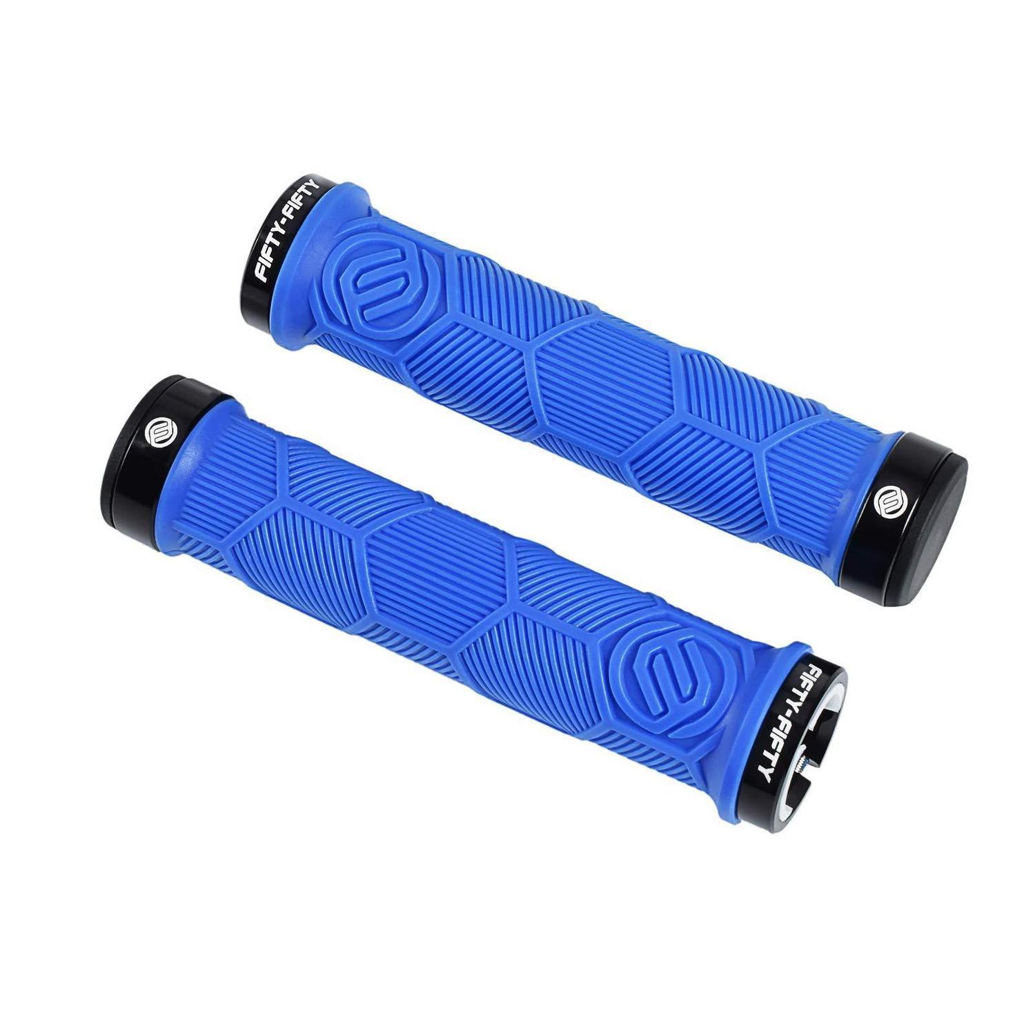 Mtb Fahrradgriffe Aus Gummi, Double Lock-on, Für Mountainbike, Blau