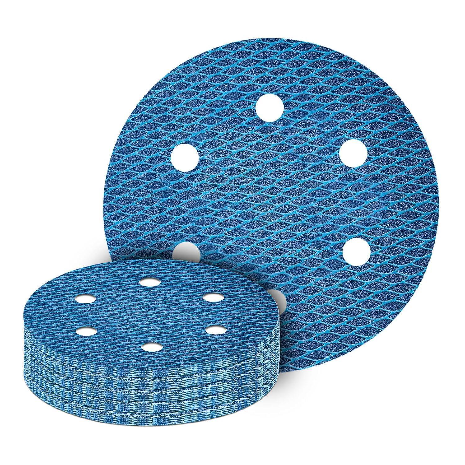 Schleifpapier 225mm Klett, 20 Stück, Körnung 240, 6-loch