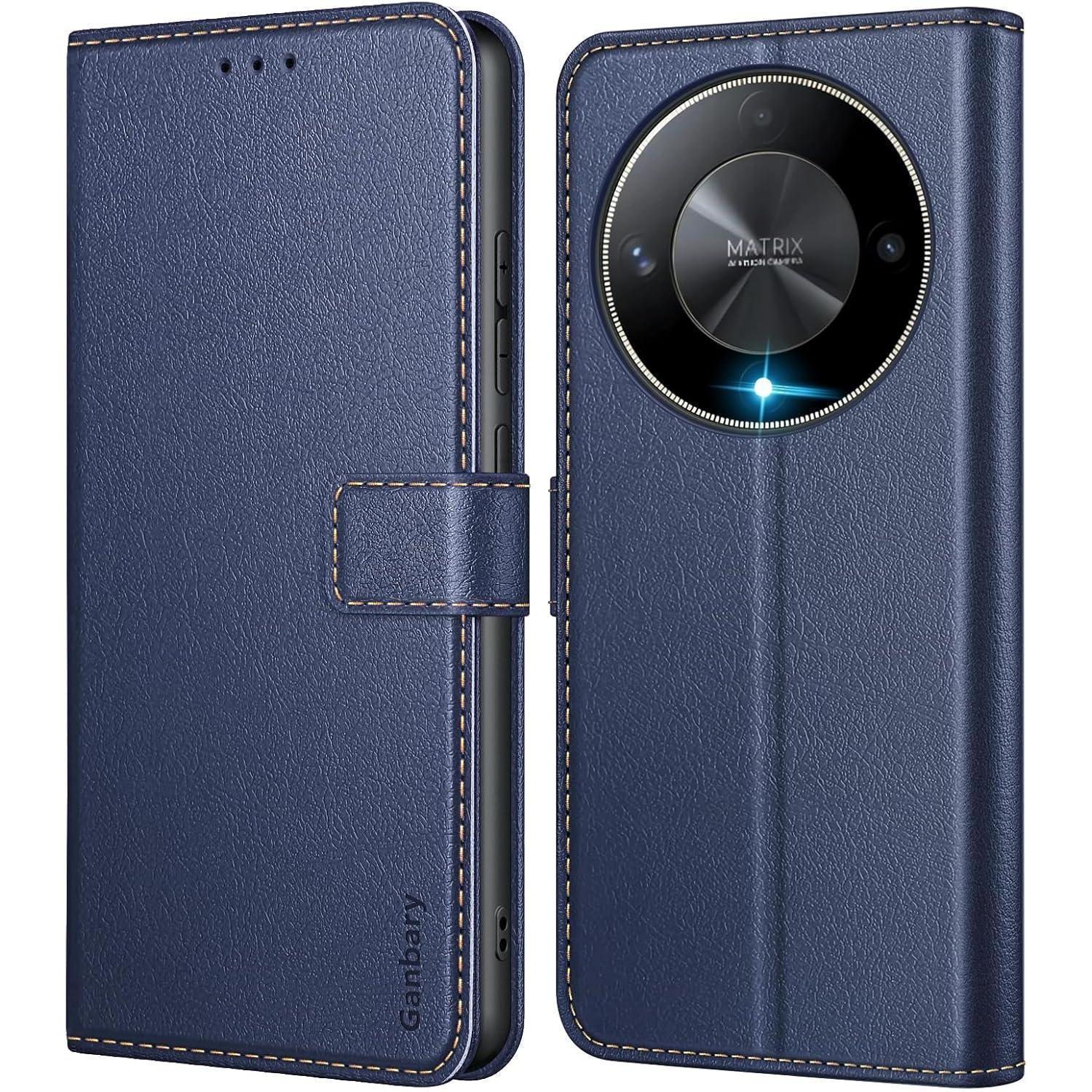Klapphülle Für Honor Magic6 Lite 5g Mit Kartenfächern, Standfunktion Und Magnetverschluss, Blau