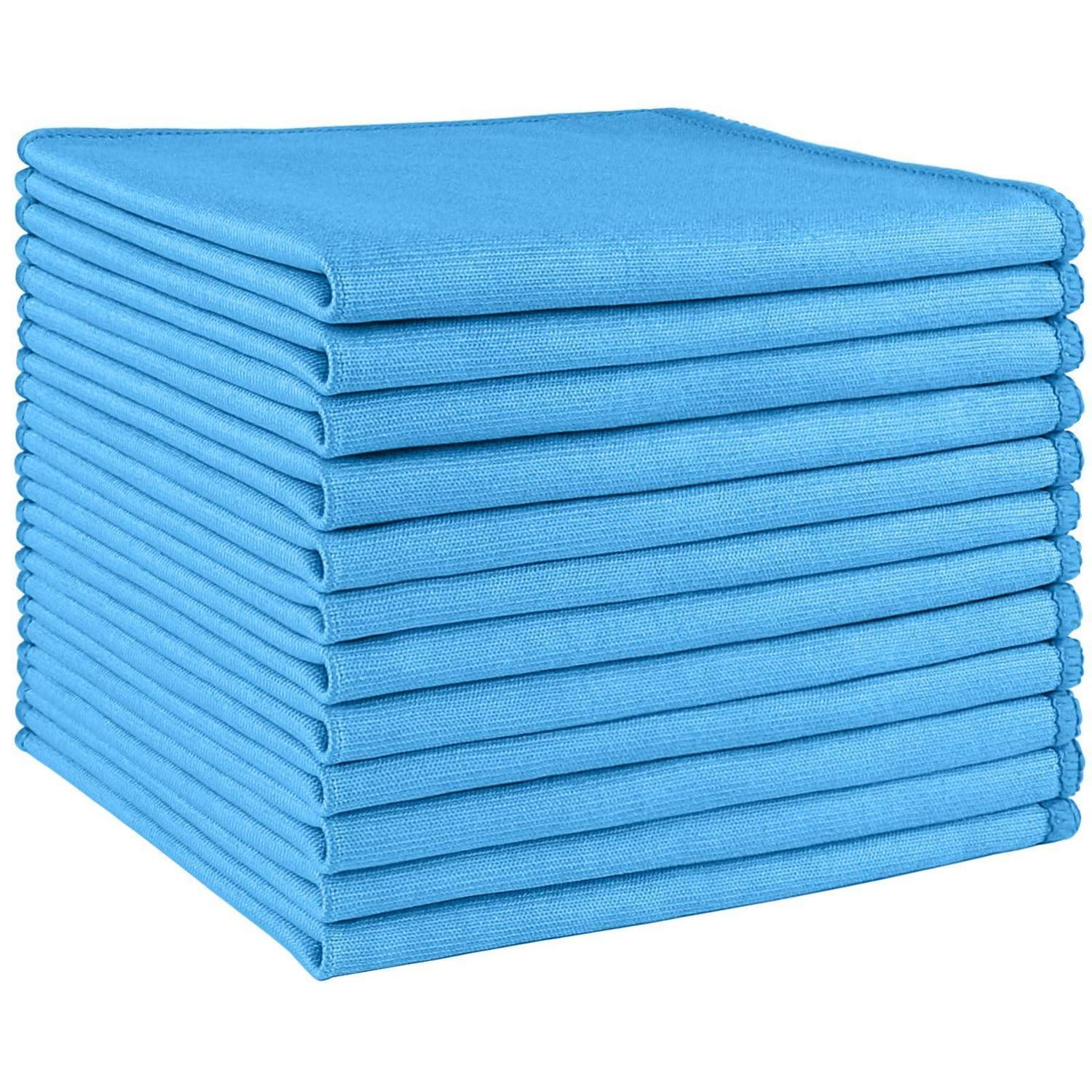 Mikrofaser-reinigungstücher 12er-set, Fusselfrei, Blau, 30x30cm