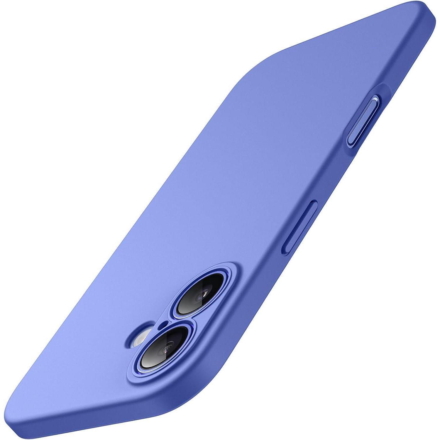 Schutzhülle Für Iphone 16 6,1 Zoll, Matt, Stoßfest, Kameraschutz, Ultramarin