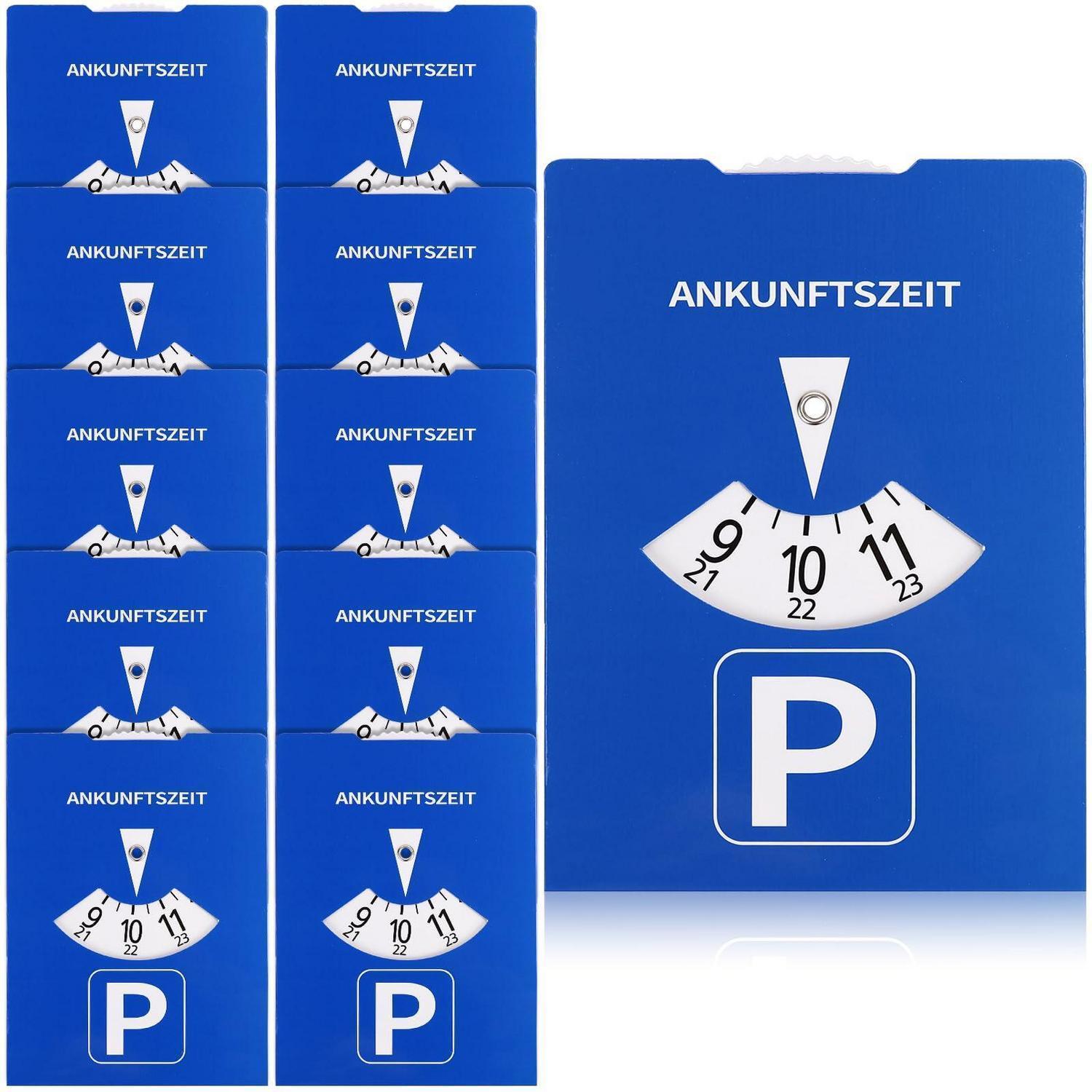 Parkscheiben 10 Stück, Pappe, 11x15cm, Für Auto, Lkw, Wohnmobil