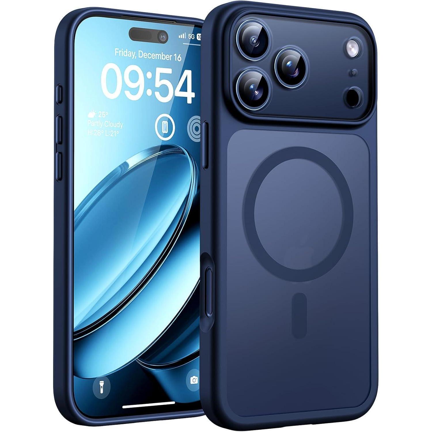 Handyhülle Mit Magsafe Für Iphone 17 Pro Max, Kameraschutz, Blau