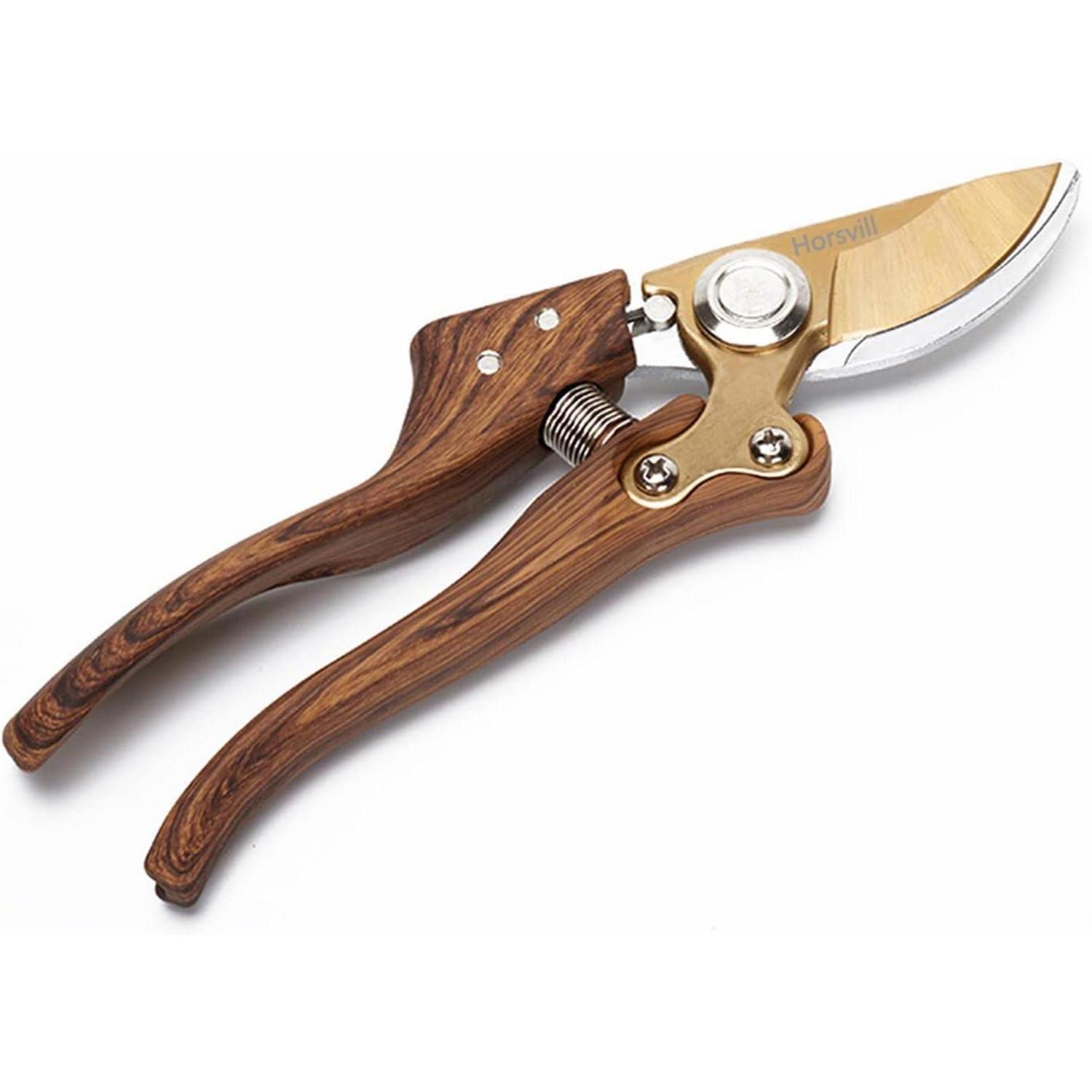 Gartenschere Aus Japanischem Sk4-stahl, Ergonomischer Aluminiumgriff, Sicherheitsschloss